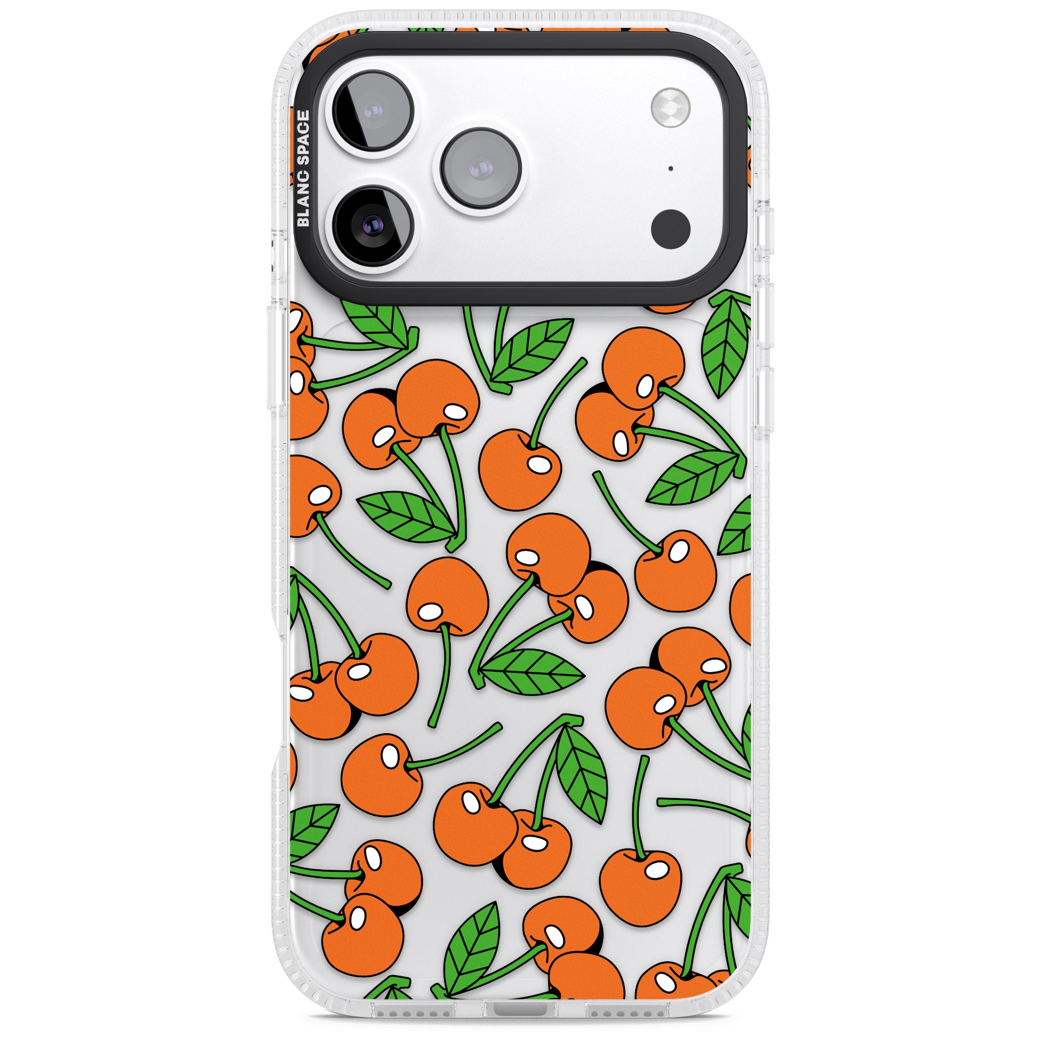 Orchard Fresh Cherries iPhone 17 Pro Max Impact Air Clear Phone Case