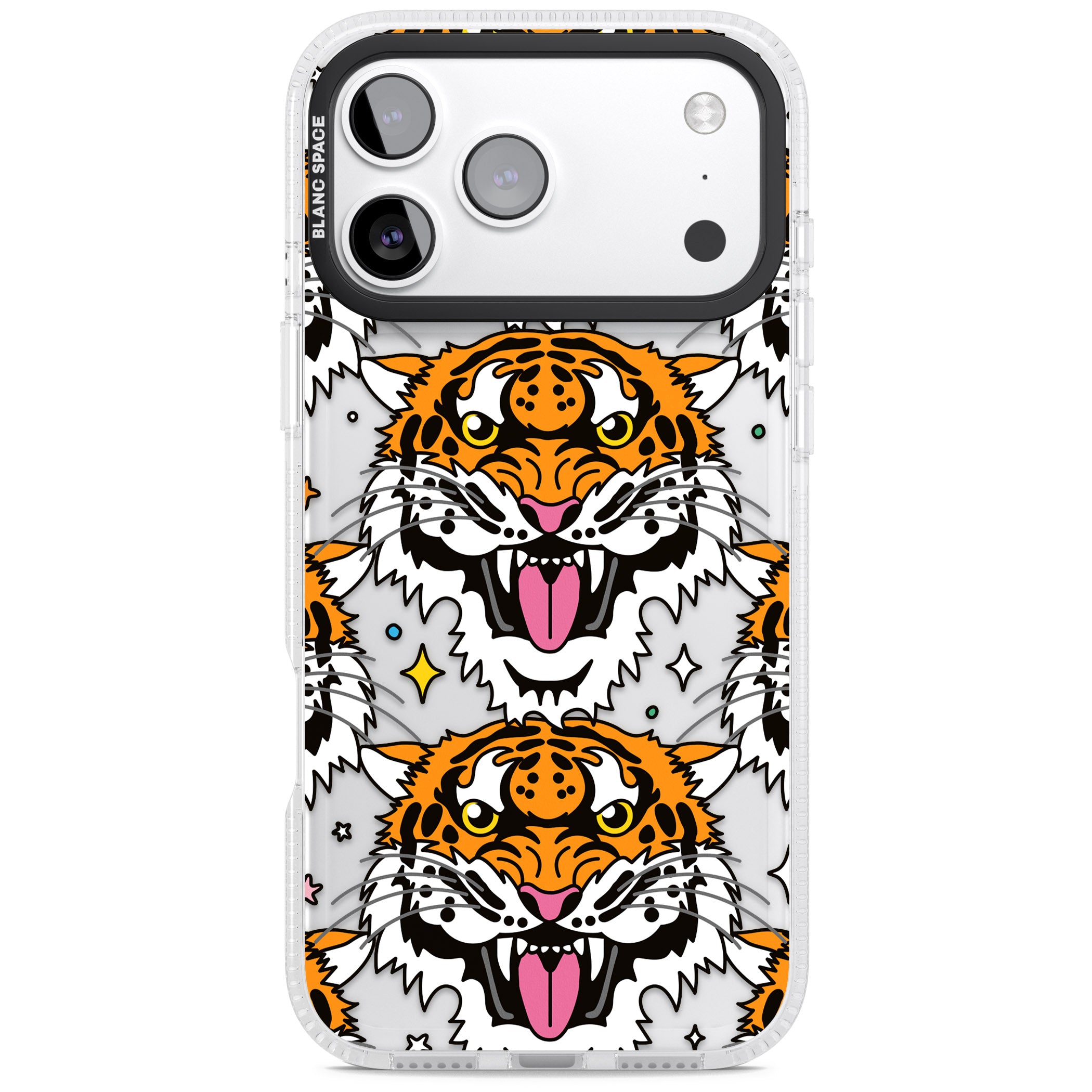 Fierce Jungle Tigers iPhone 17 Pro Max Impact Air Clear Phone Case