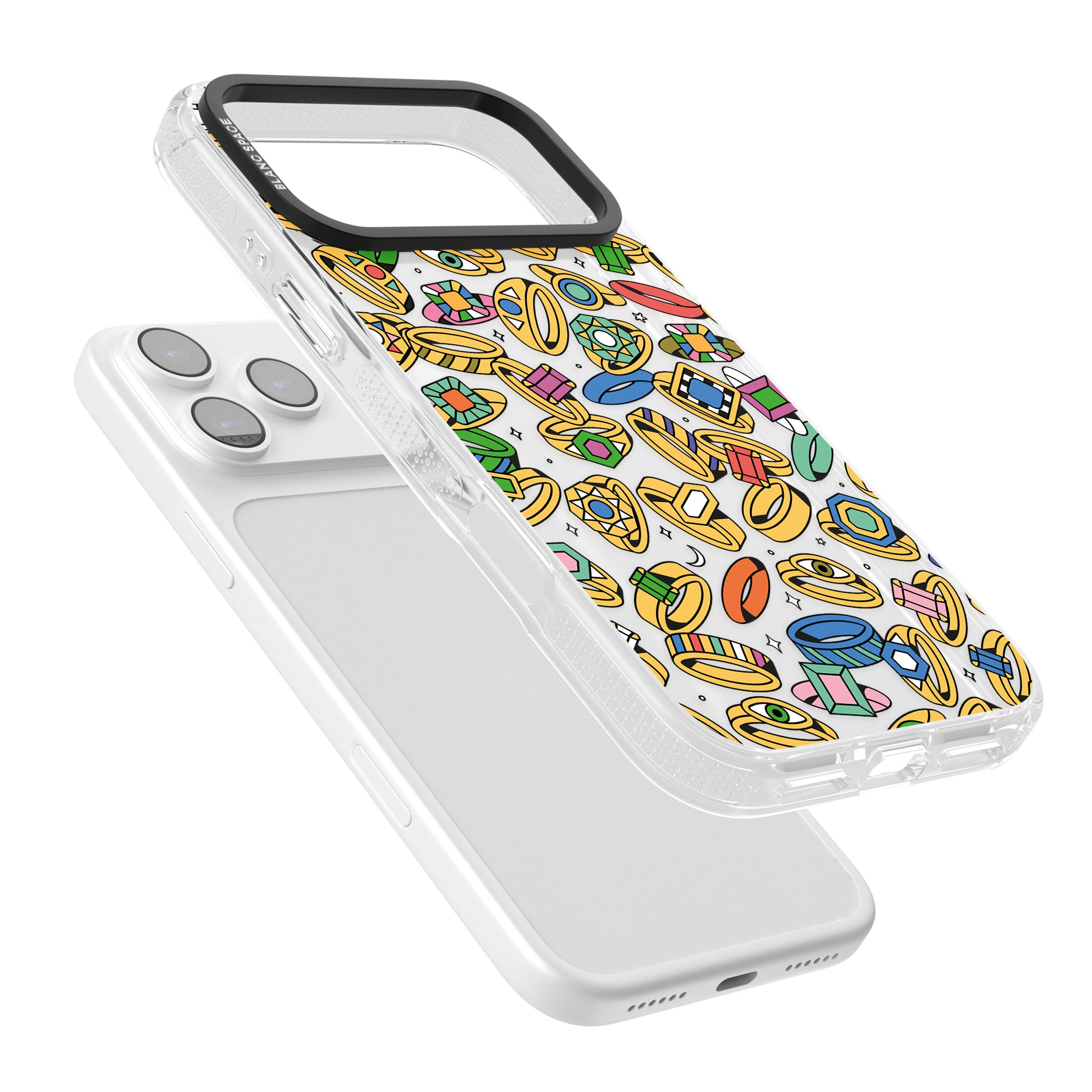Gemstone Glitz iPhone 17 Pro Max Impact Air Clear Phone Case Colours