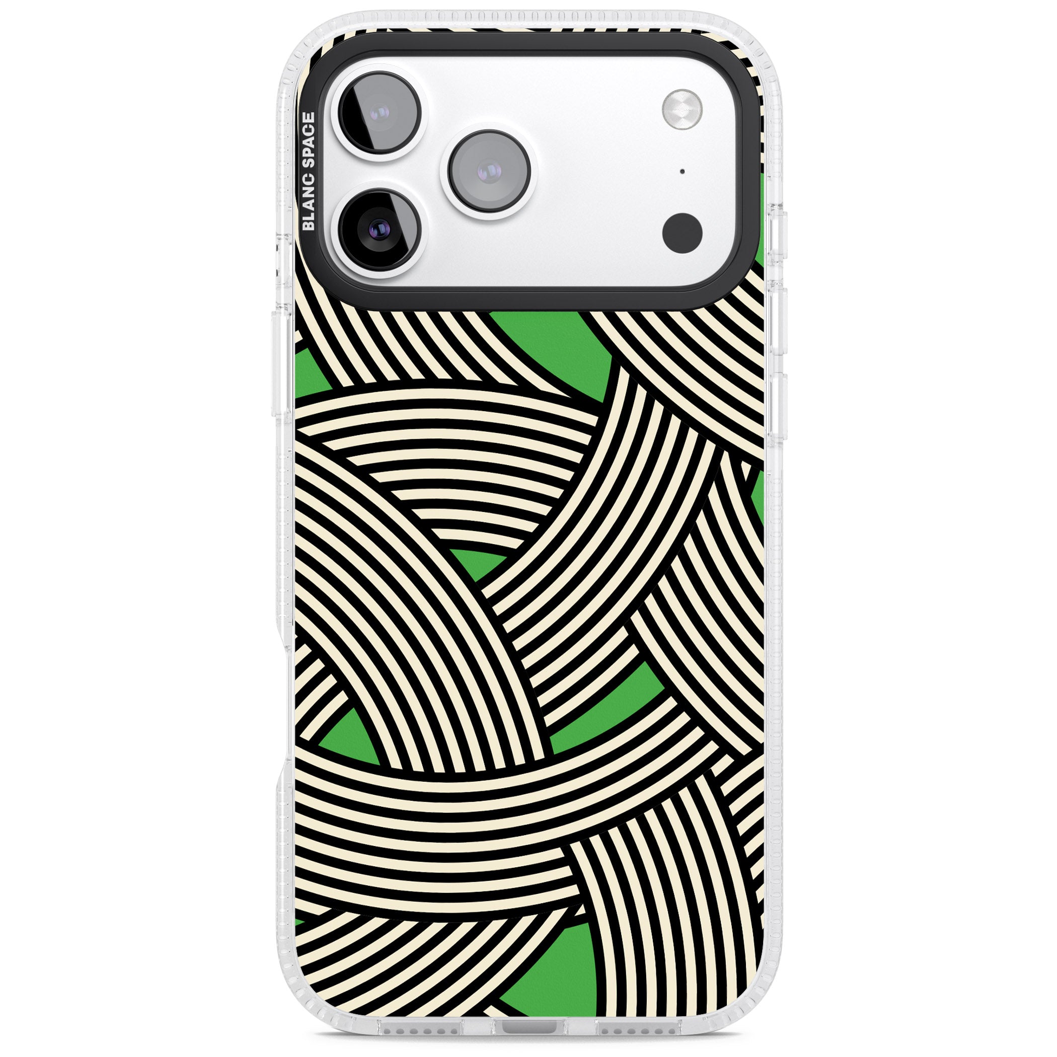 Green Optic Waves iPhone 17 Pro Max Impact Air Clear Phone Case