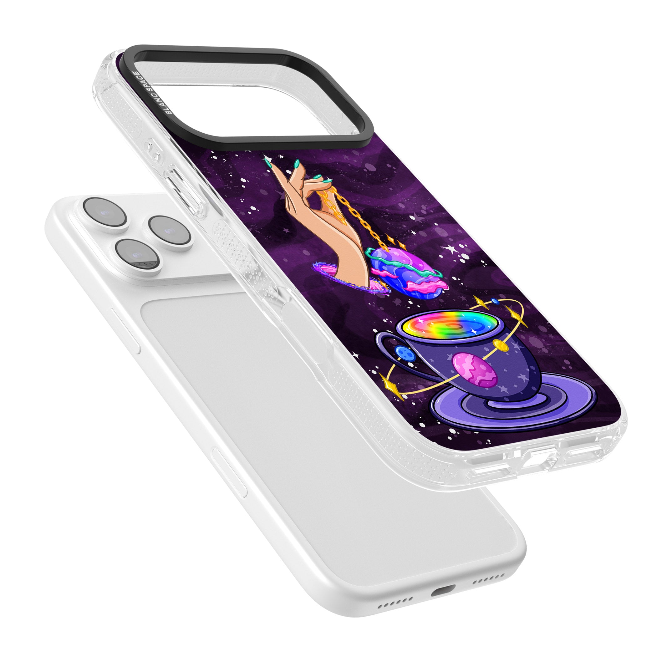 Space Tea iPhone 17 Pro Max Impact Air Clear Phone Case Colours