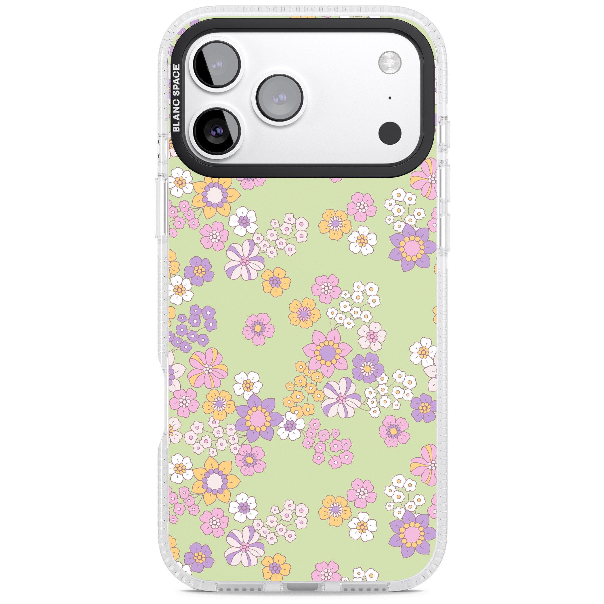 Grass Green Flowers iPhone 17 Pro Max Impact Air Clear Phone Case