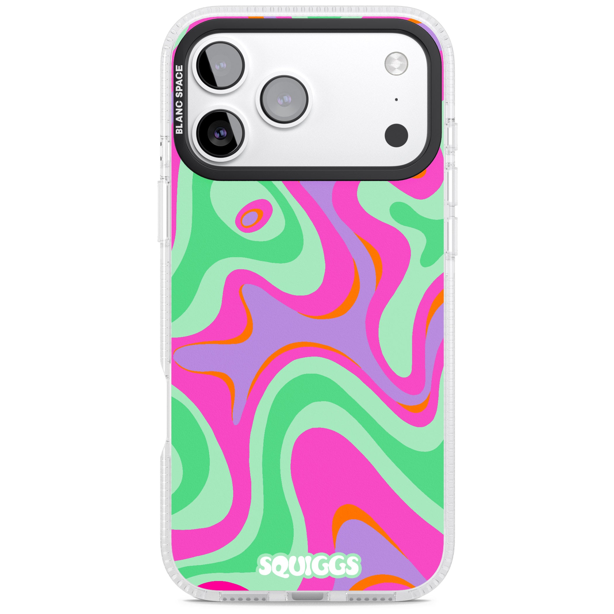 Pink Lava iPhone 17 Pro Max Impact Air Clear Phone Case