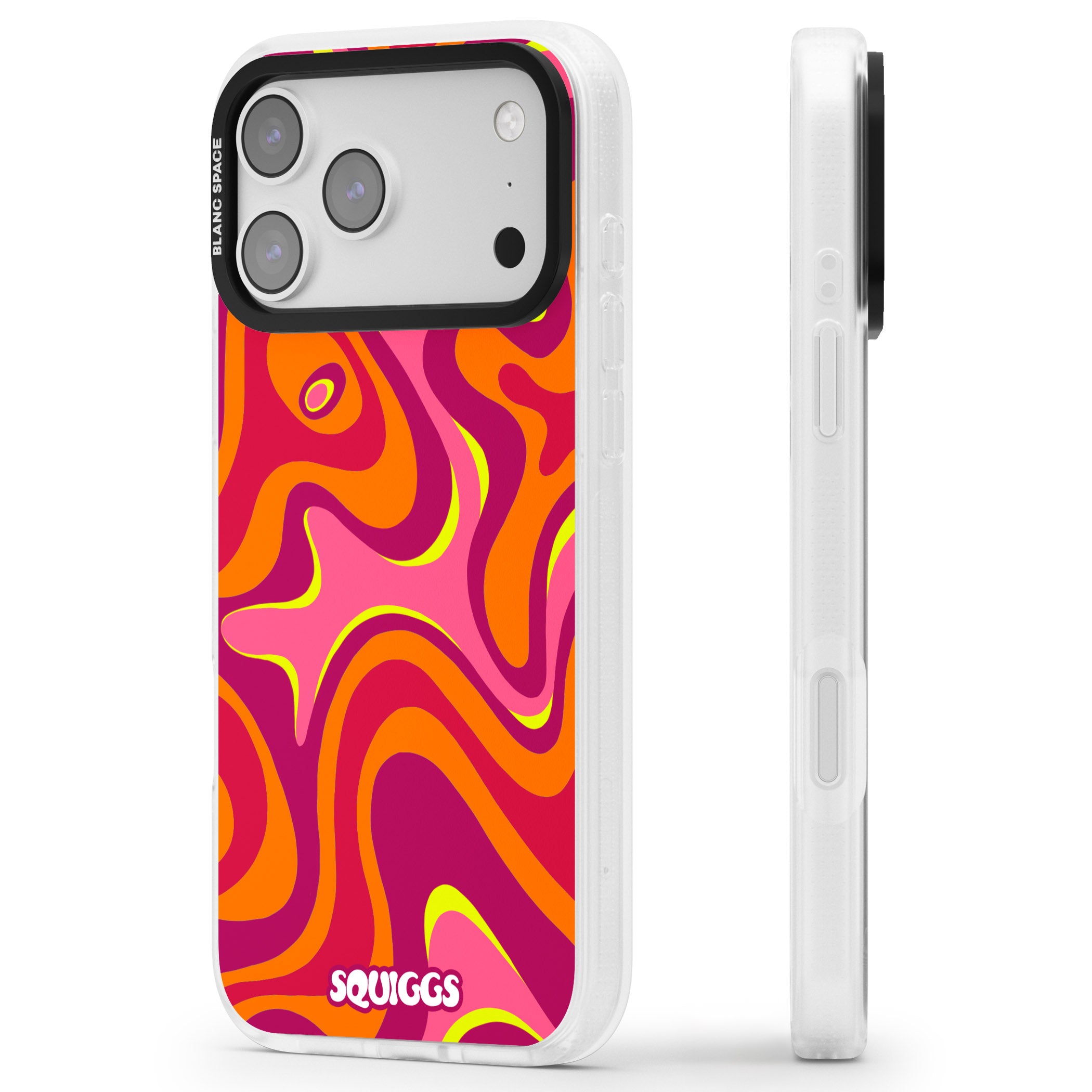 Hot Lava iPhone 17 Pro Max Impact Air Clear Phone Case Side Profile