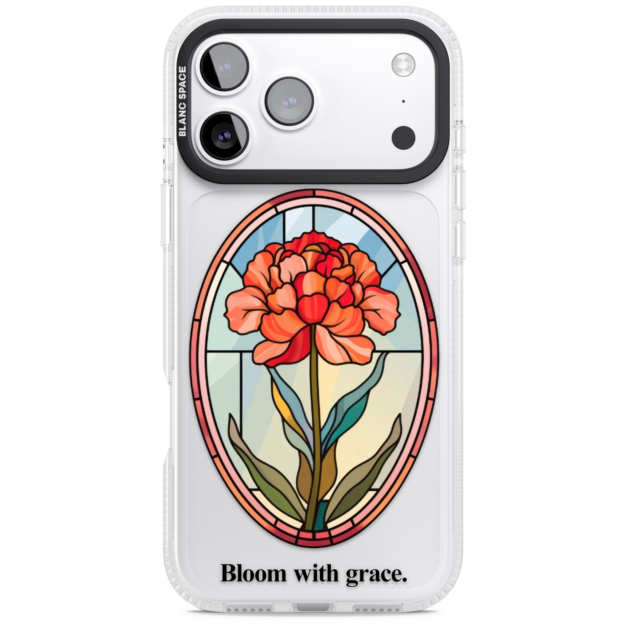 Bloom With Grace iPhone 17 Pro Impact Air Clear Phone Case