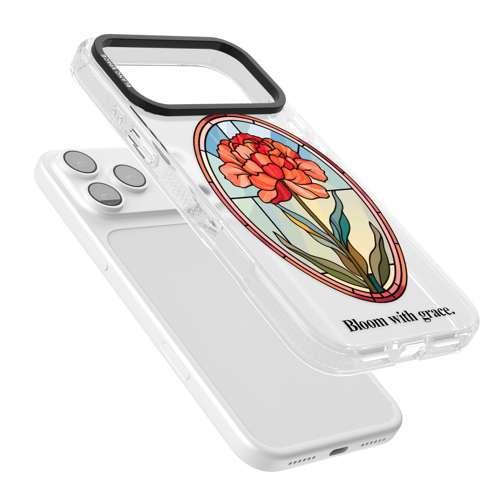 Bloom With Grace iPhone 17 Pro Impact Air Clear Phone Case Colours