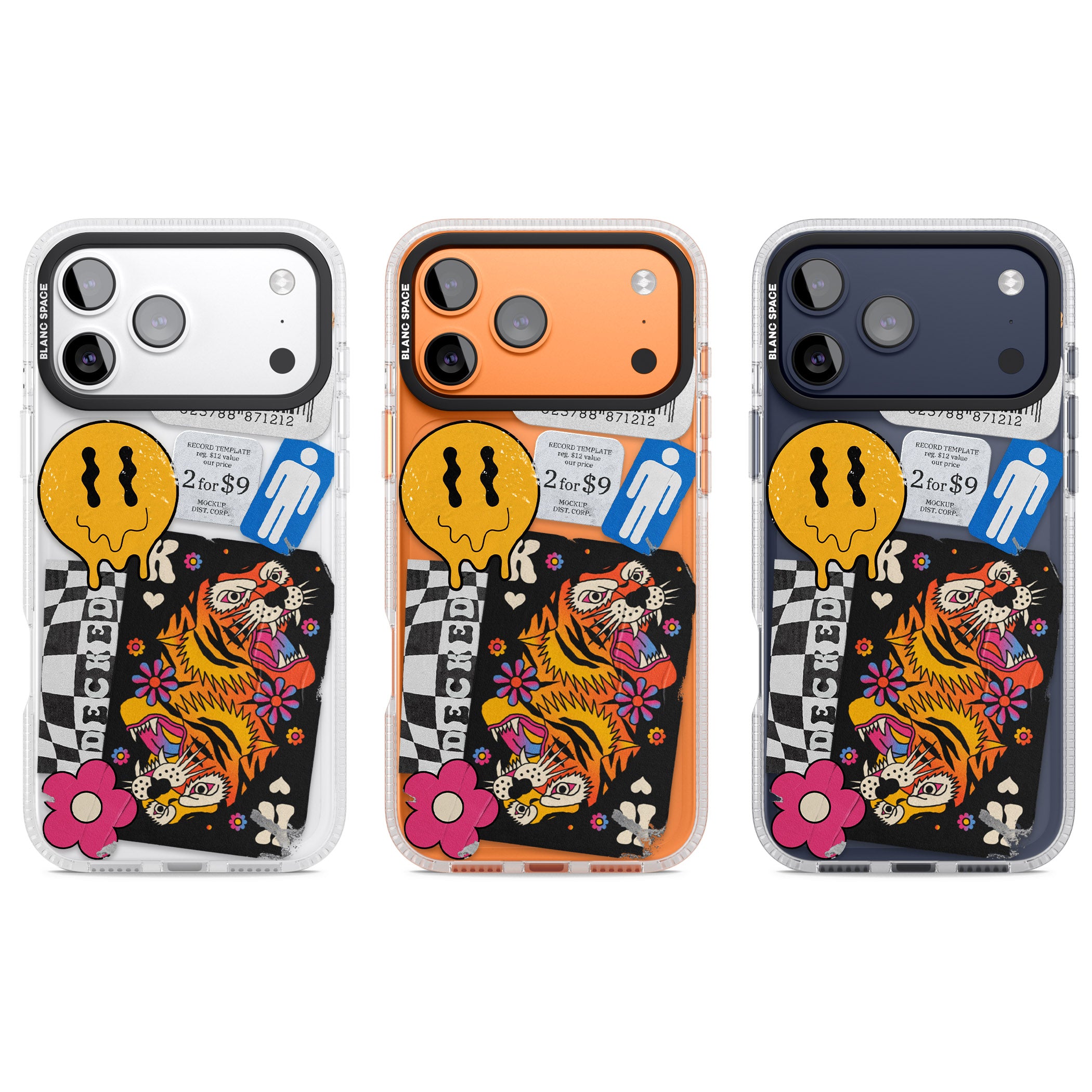 Electric Vibes iPhone 17 Pro Impact Air Clear Phone Case APT Impact Protection