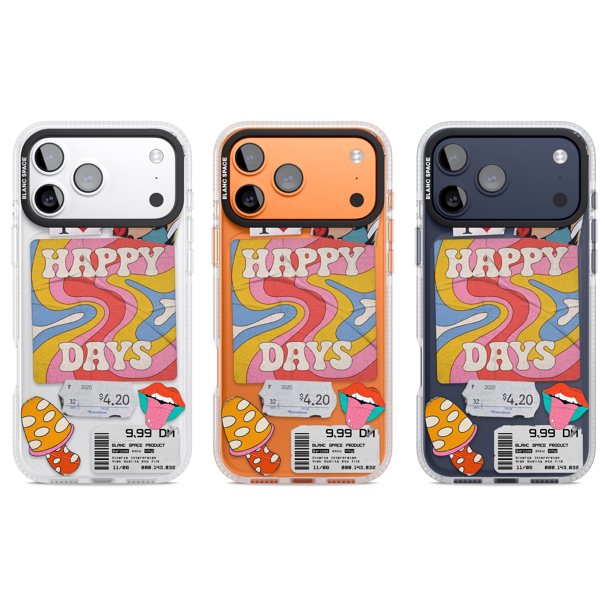 Groovy Trip iPhone 17 Pro Impact Air Clear Phone Case APT Impact Protection