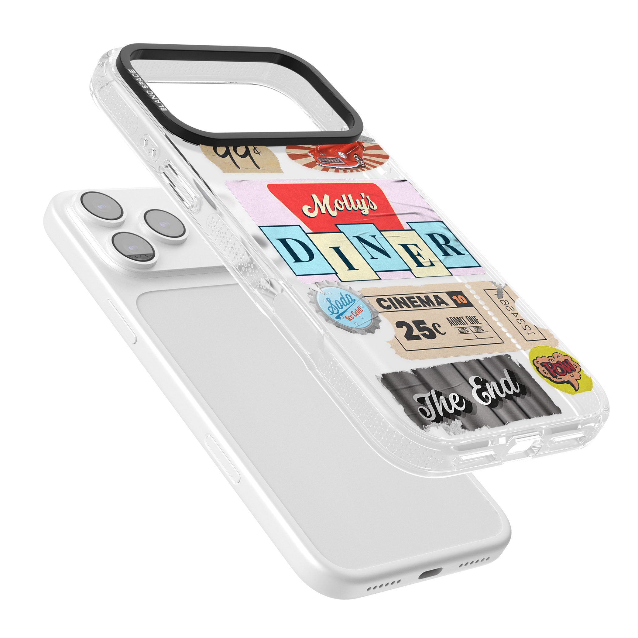 Nifty Fifties Swing iPhone 17 Pro Max Impact Air Clear Phone Case Colours