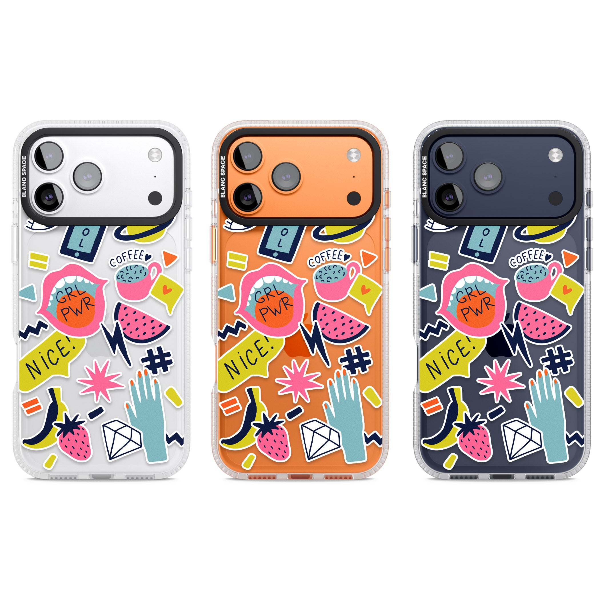 Grl Pwr iPhone 17 Pro Impact Air Clear Phone Case APT Impact Protection