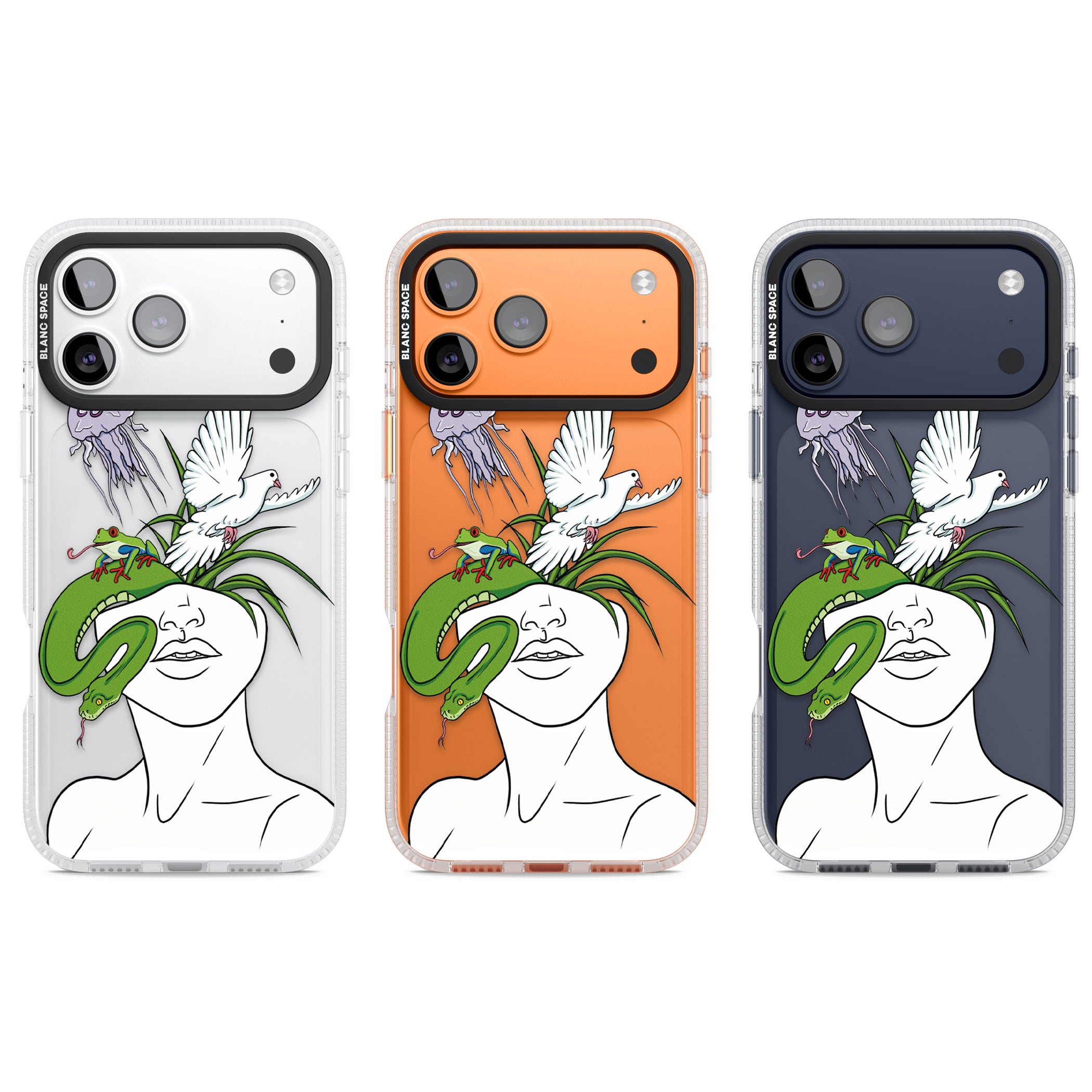 Wild Thoughts iPhone 17 Pro Impact Air Clear Phone Case APT Impact Protection