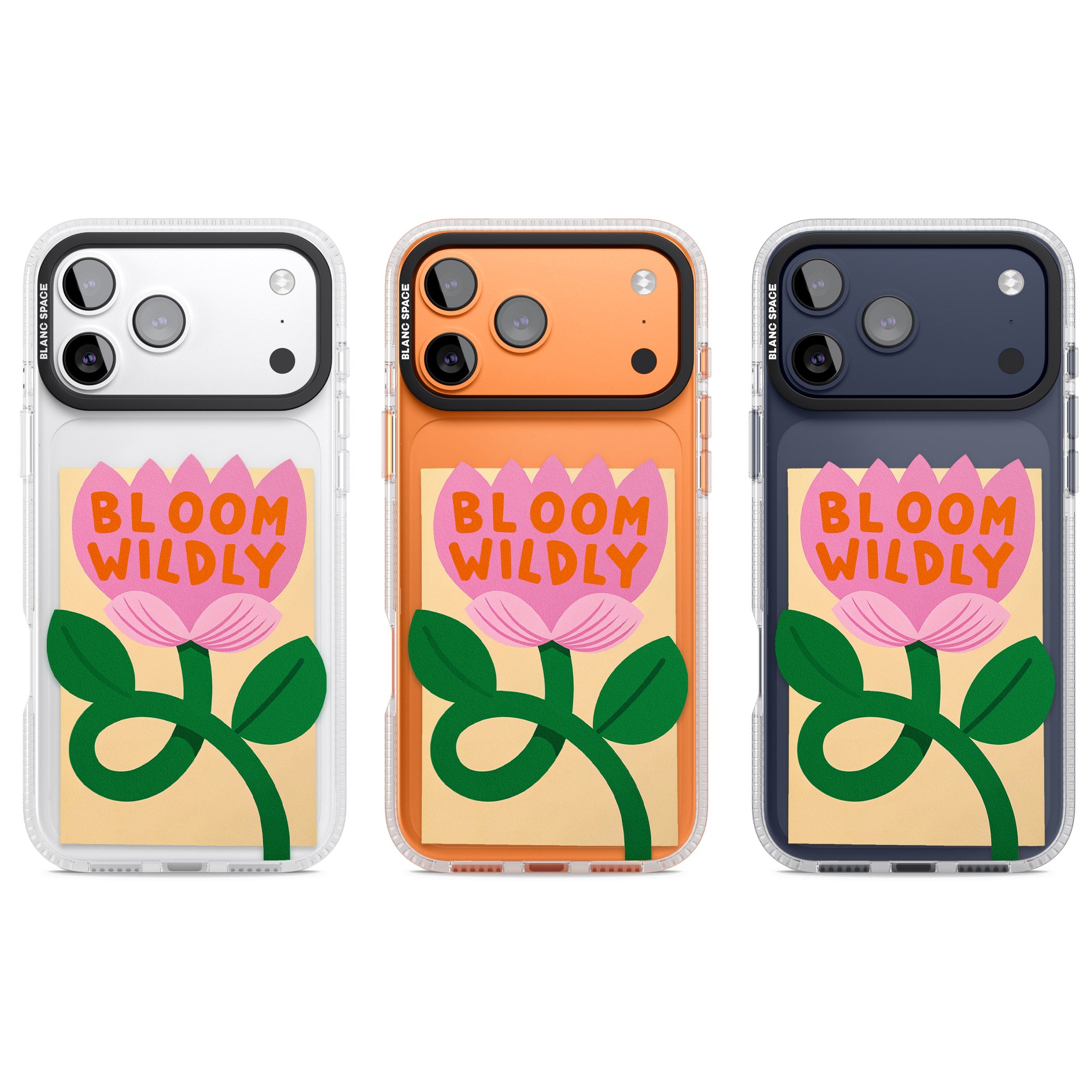 Bloom Wildly iPhone 17 Pro Impact Air Clear Phone Case APT Impact Protection