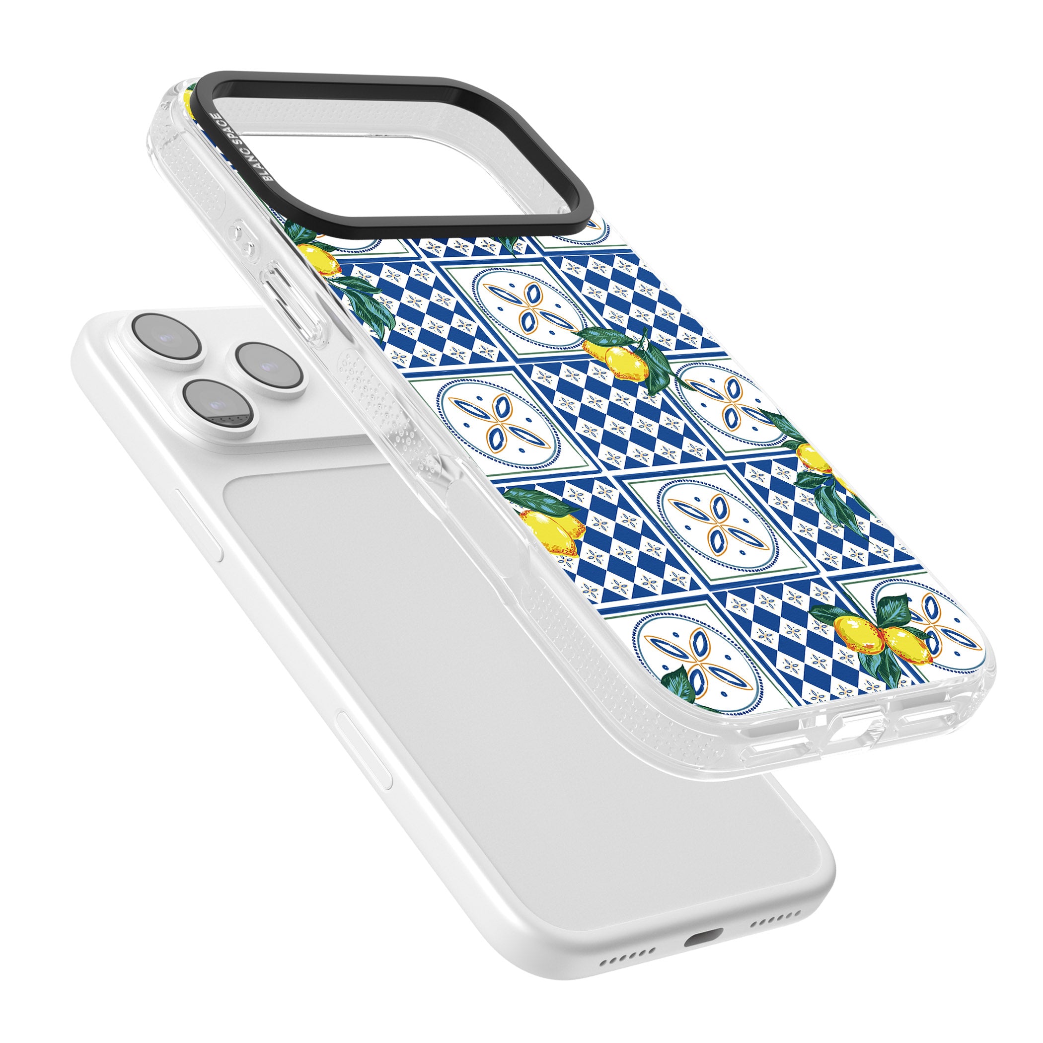 Lemon Tiles iPhone 17 Pro Impact Air Clear Phone Case Colours