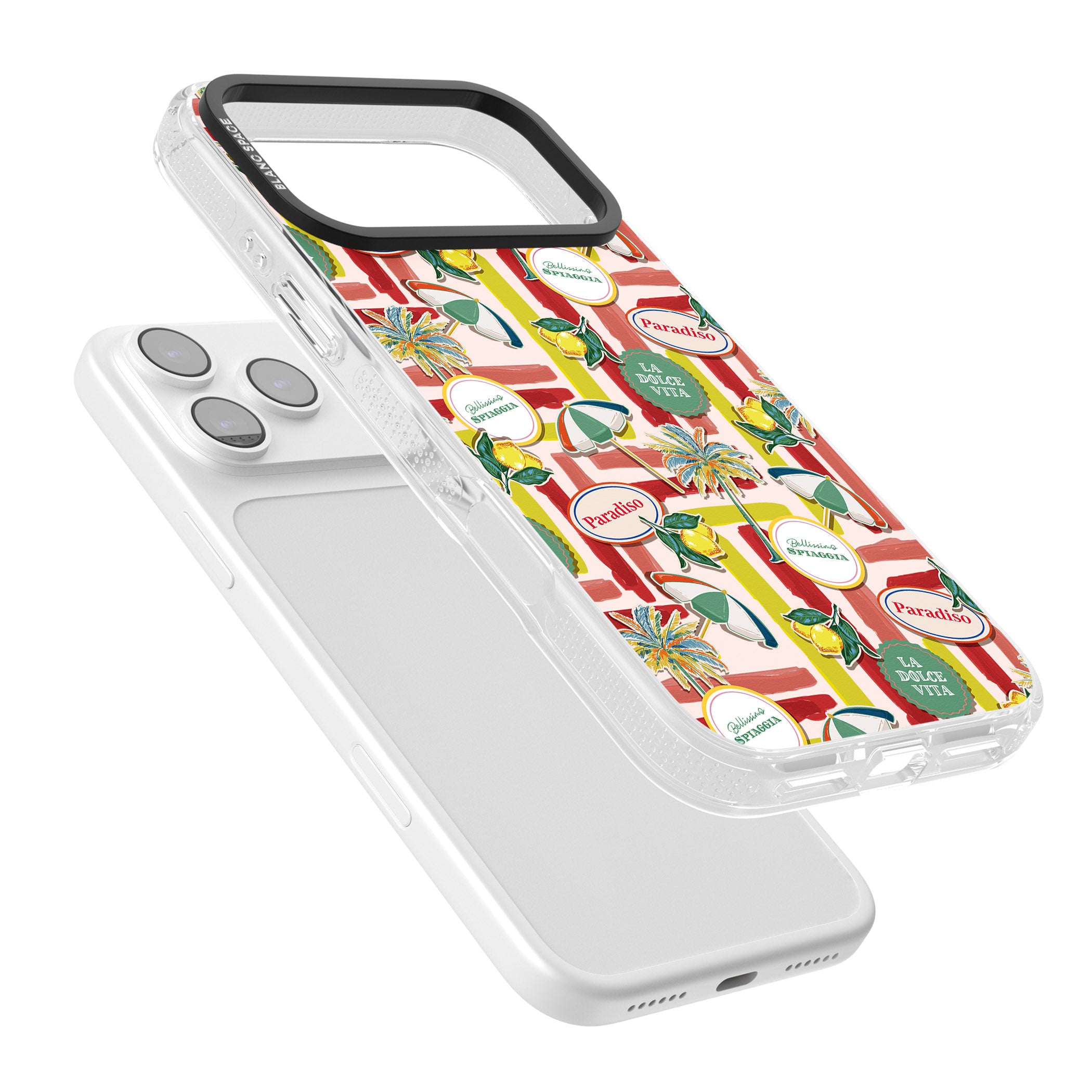 Paradiso Vibes iPhone 17 Pro Impact Air Clear Phone Case Colours