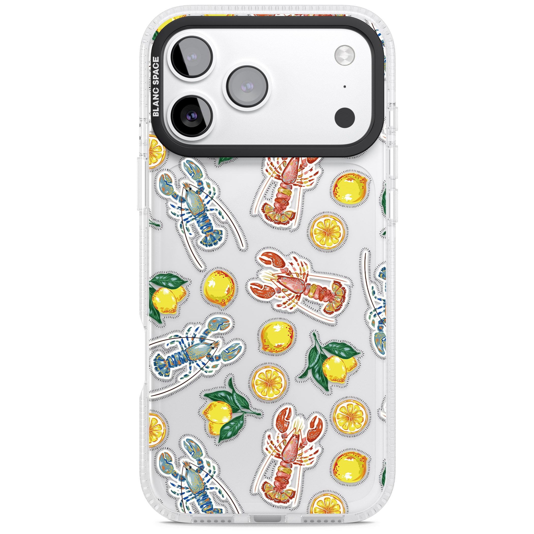 Lemons & Lobsters iPhone 17 Pro Max Impact Air Clear Phone Case