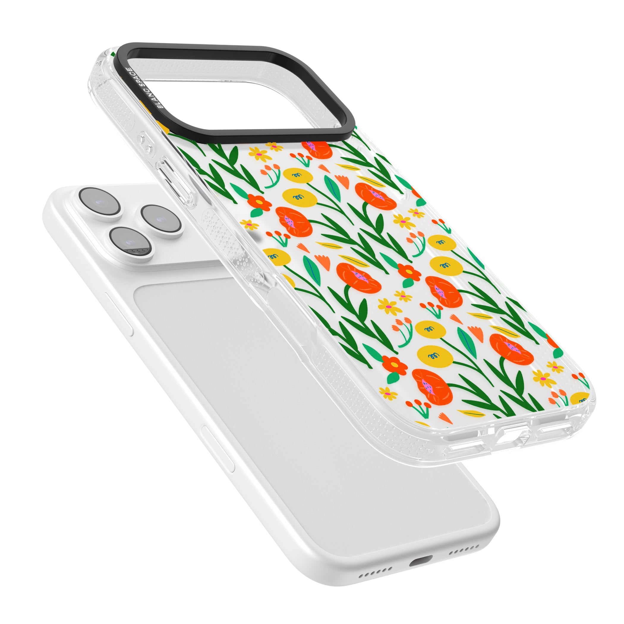 Summer Flower Fiesta iPhone 17 Pro Impact Air Clear Phone Case Colours
