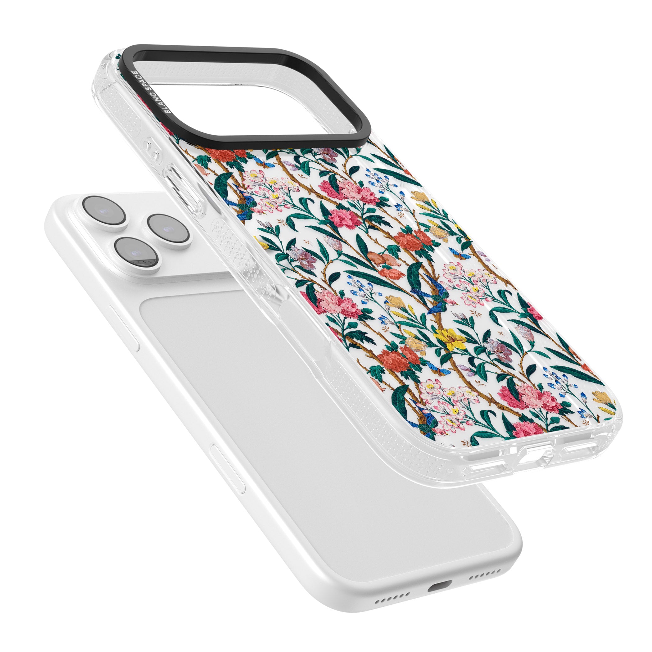 Vines & Flowers iPhone 17 Pro Max Impact Air Clear Phone Case Colours