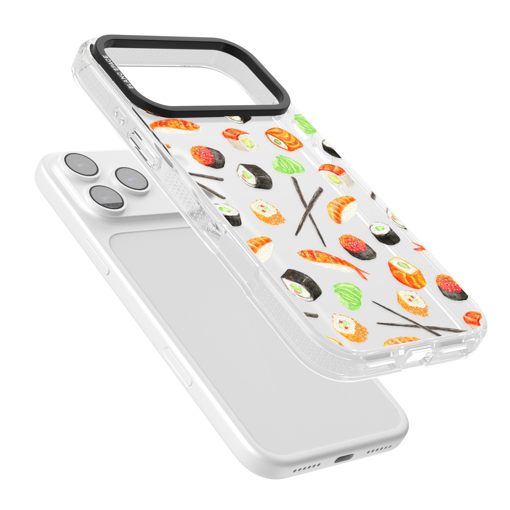 Sushi iPhone 17 Pro Impact Air Clear Phone Case Colours