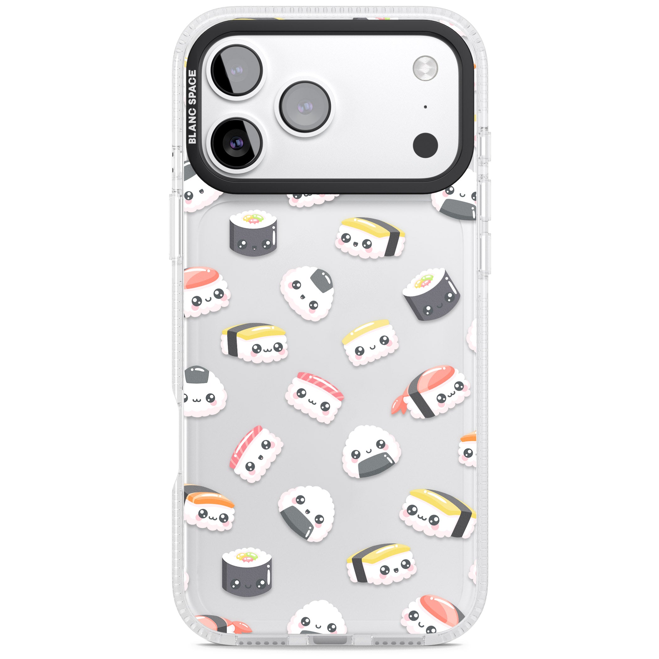 Kawaii Sushi iPhone 17 Pro Impact Air Clear Phone Case