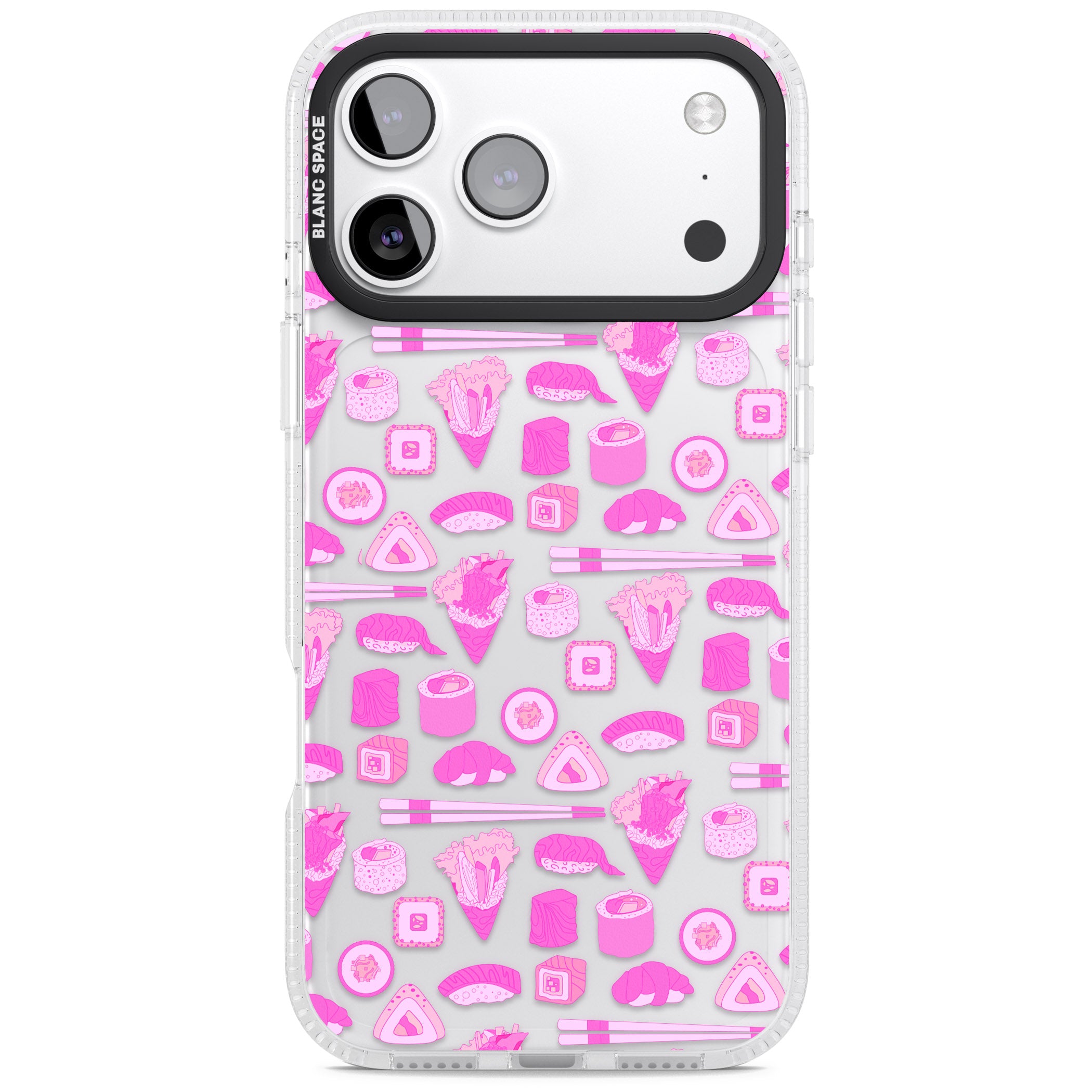 Pink Sushi Pop iPhone 17 Pro Impact Air Clear Phone Case