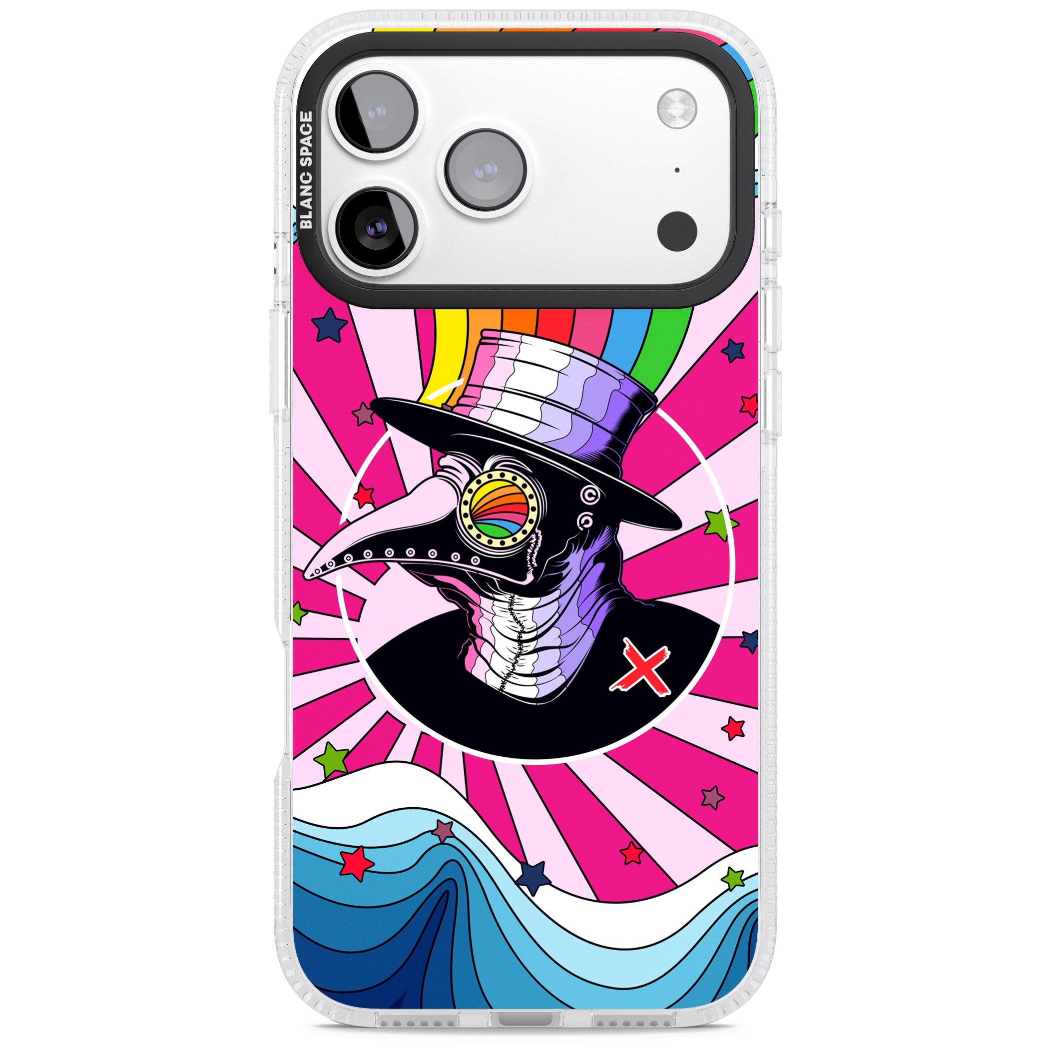 Plague Doctor Passion iPhone 17 Pro Impact Air Clear Phone Case