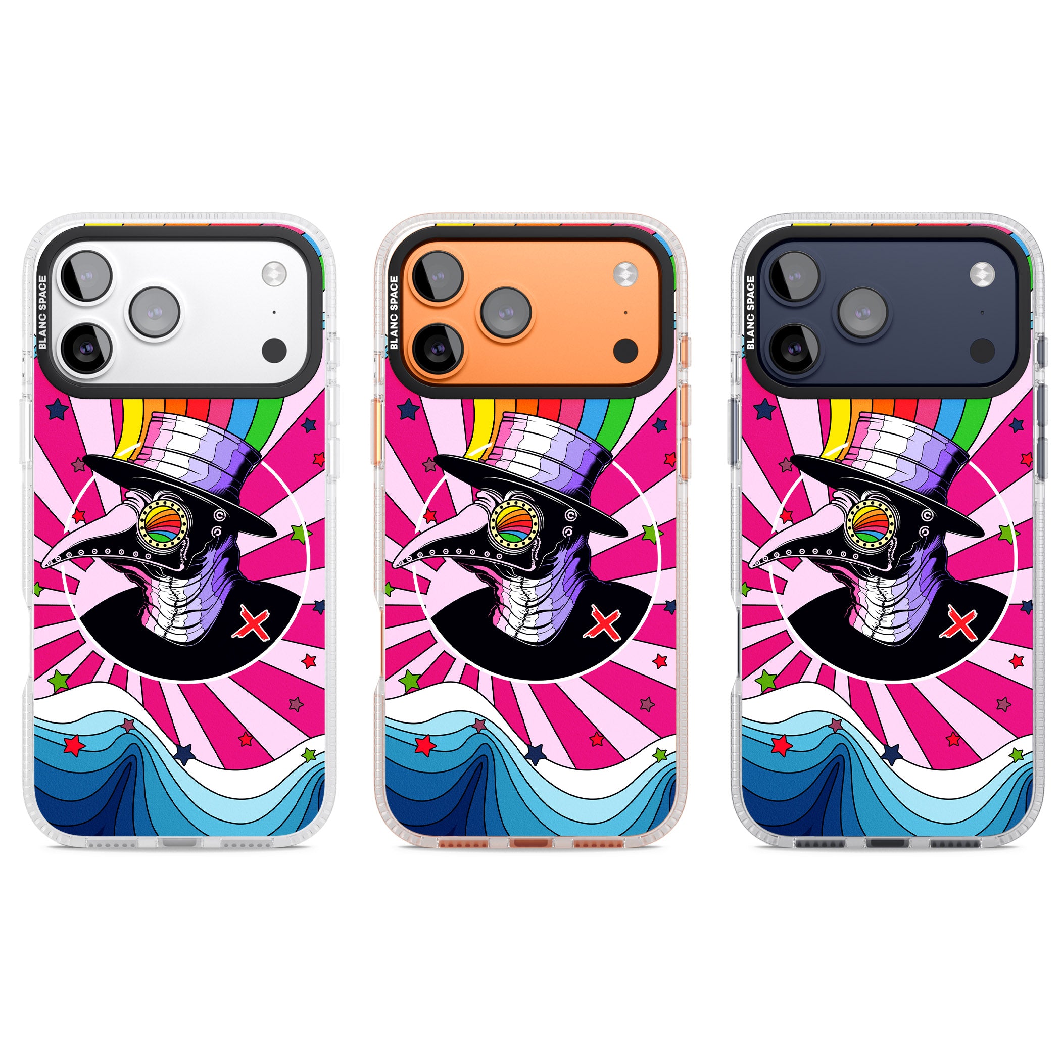 Plague Doctor Passion iPhone 17 Pro Impact Air Clear Phone Case APT Impact Protection