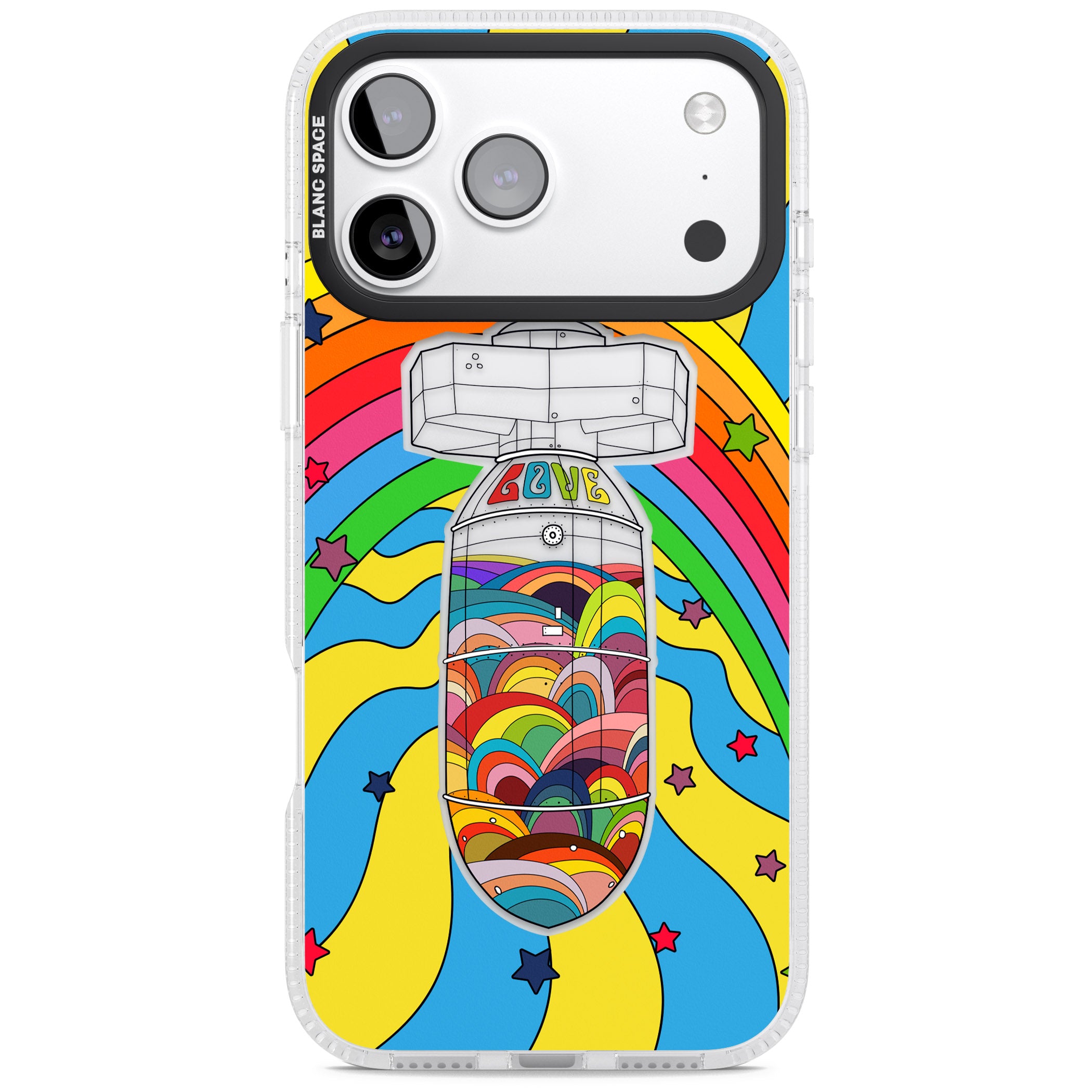 Love Bomb iPhone 17 Pro Max Impact Air Clear Phone Case