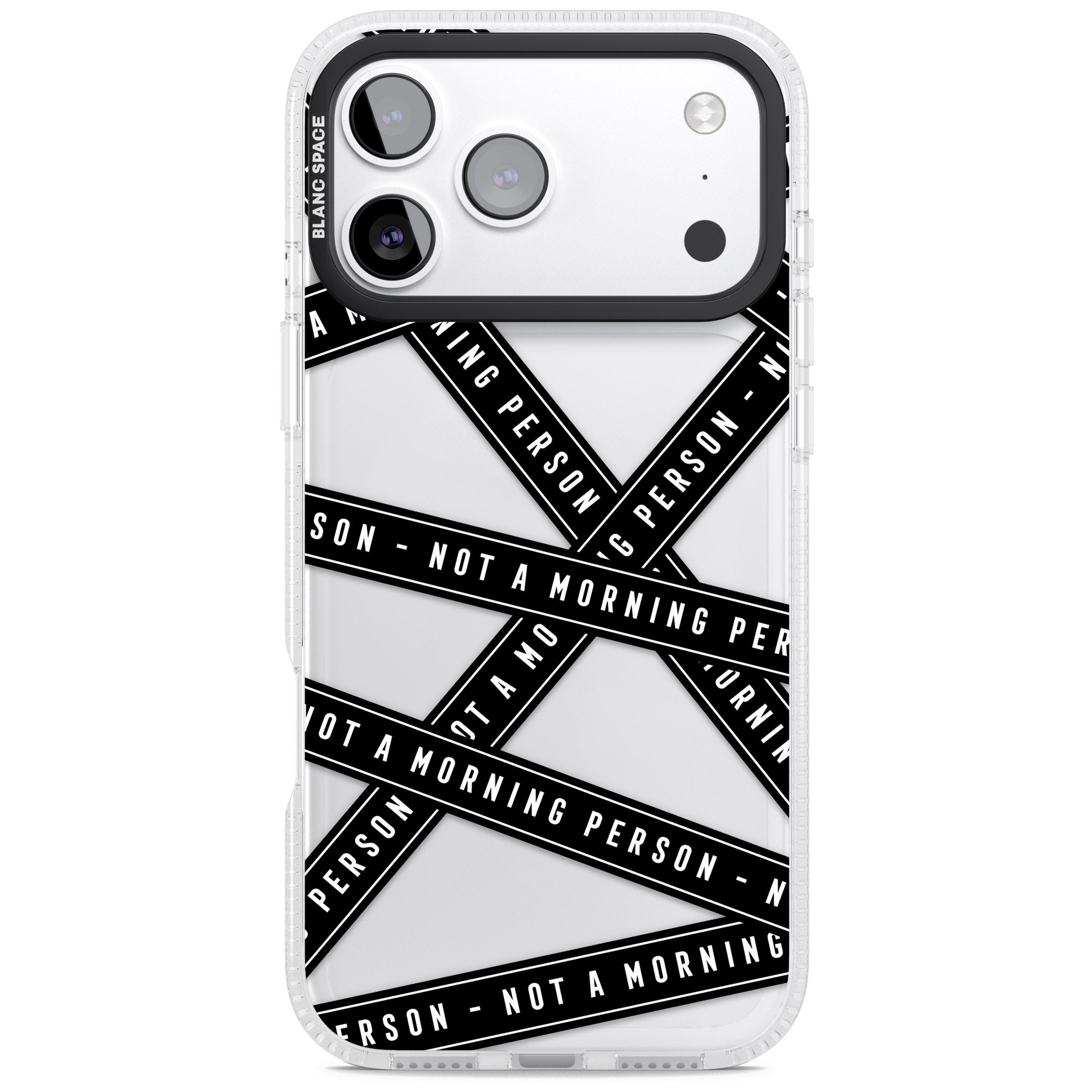 Not A Morning Person iPhone 17 Pro Max Impact Air Clear Phone Case