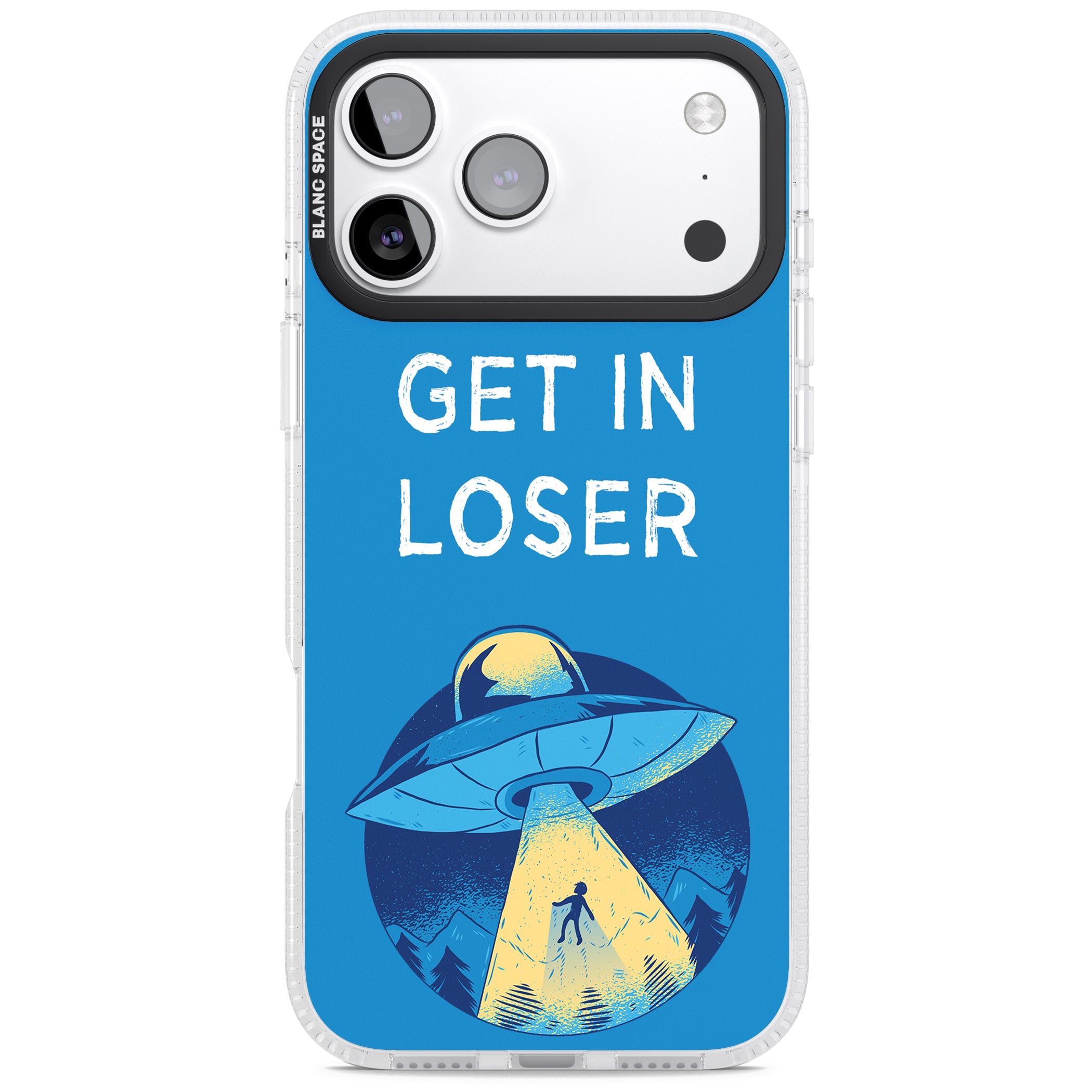 Get In Loser Ufo iPhone 17 Pro Impact Air Clear Phone Case