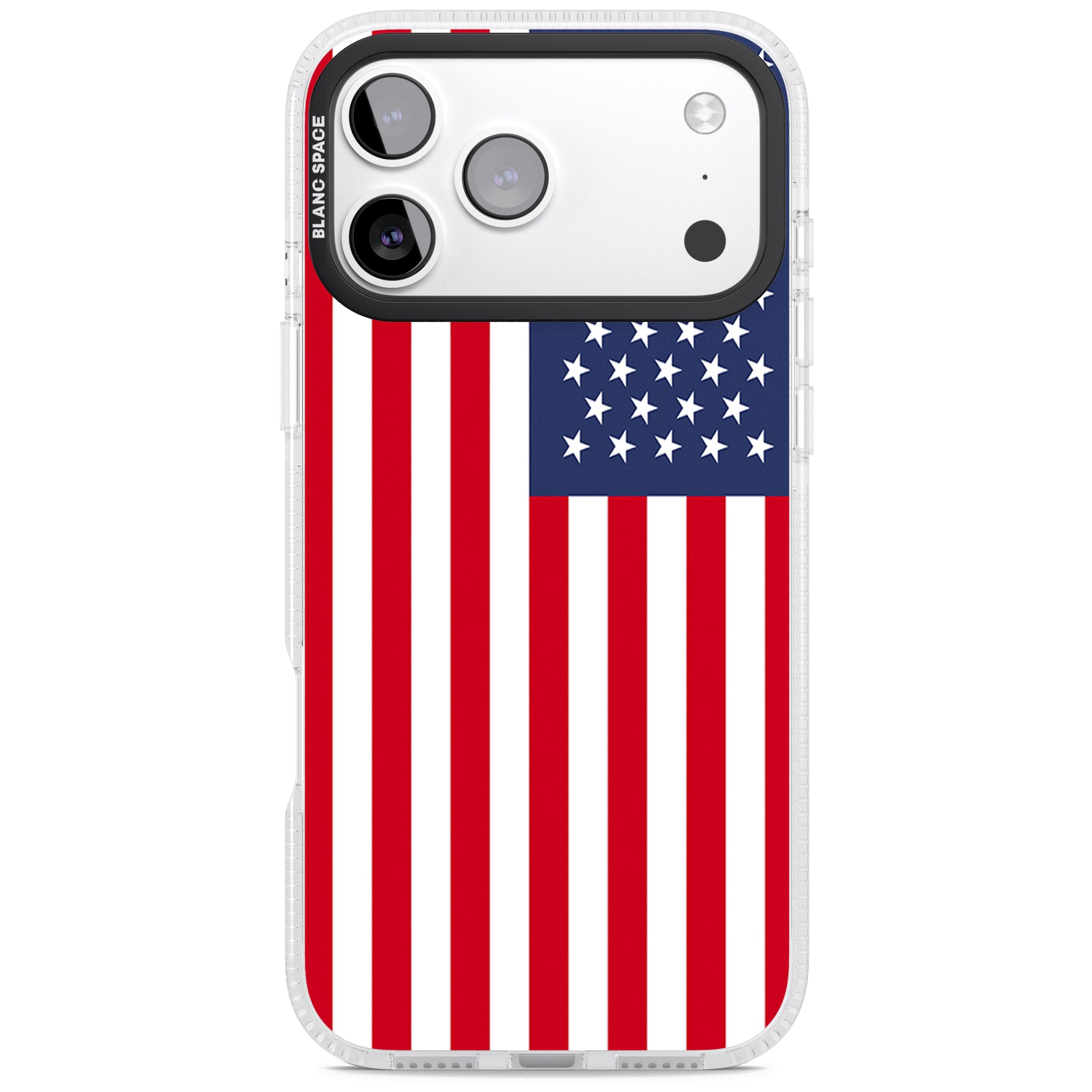 American Flag iPhone 17 Pro Impact Air Clear Phone Case