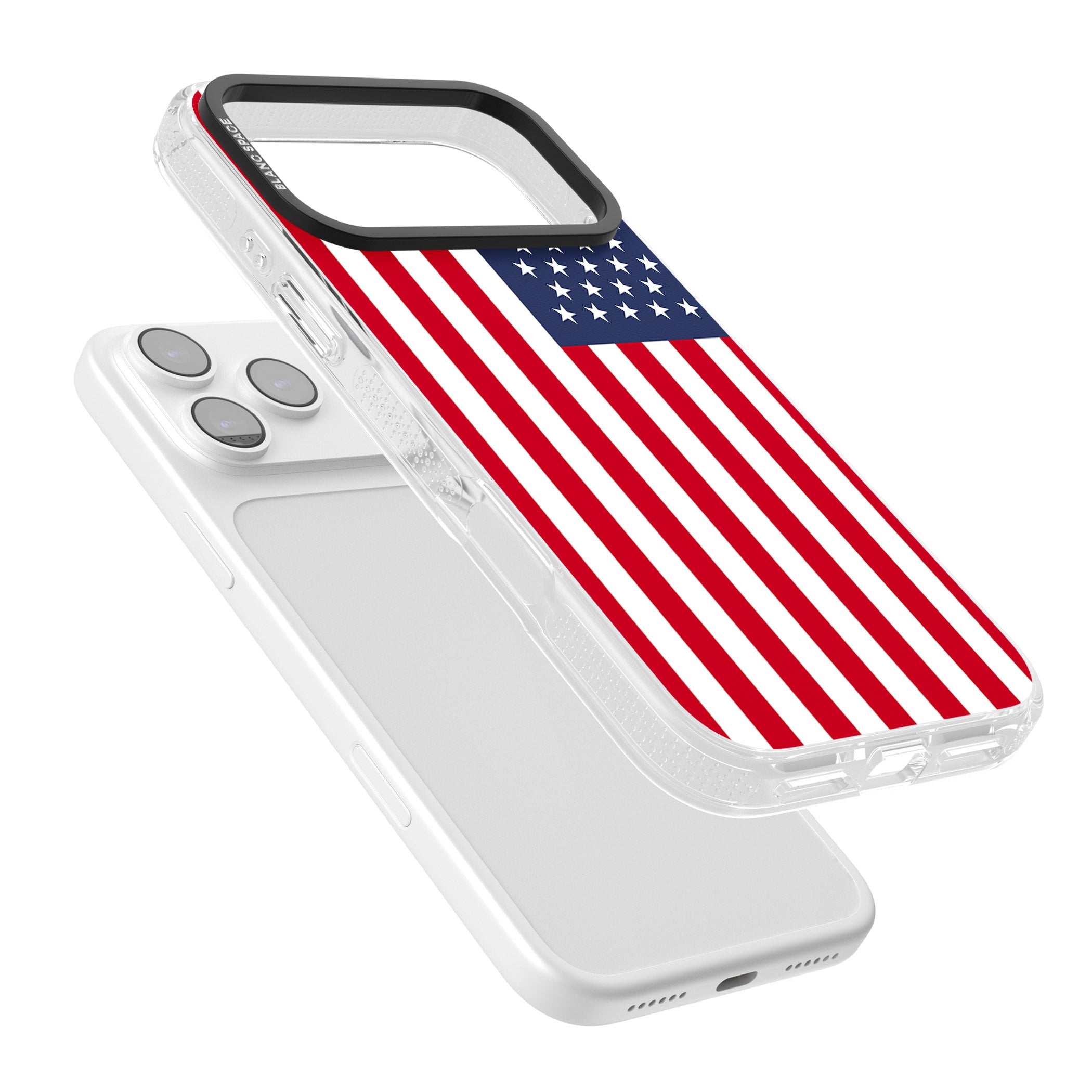 American Flag iPhone 17 Pro Impact Air Clear Phone Case Colours