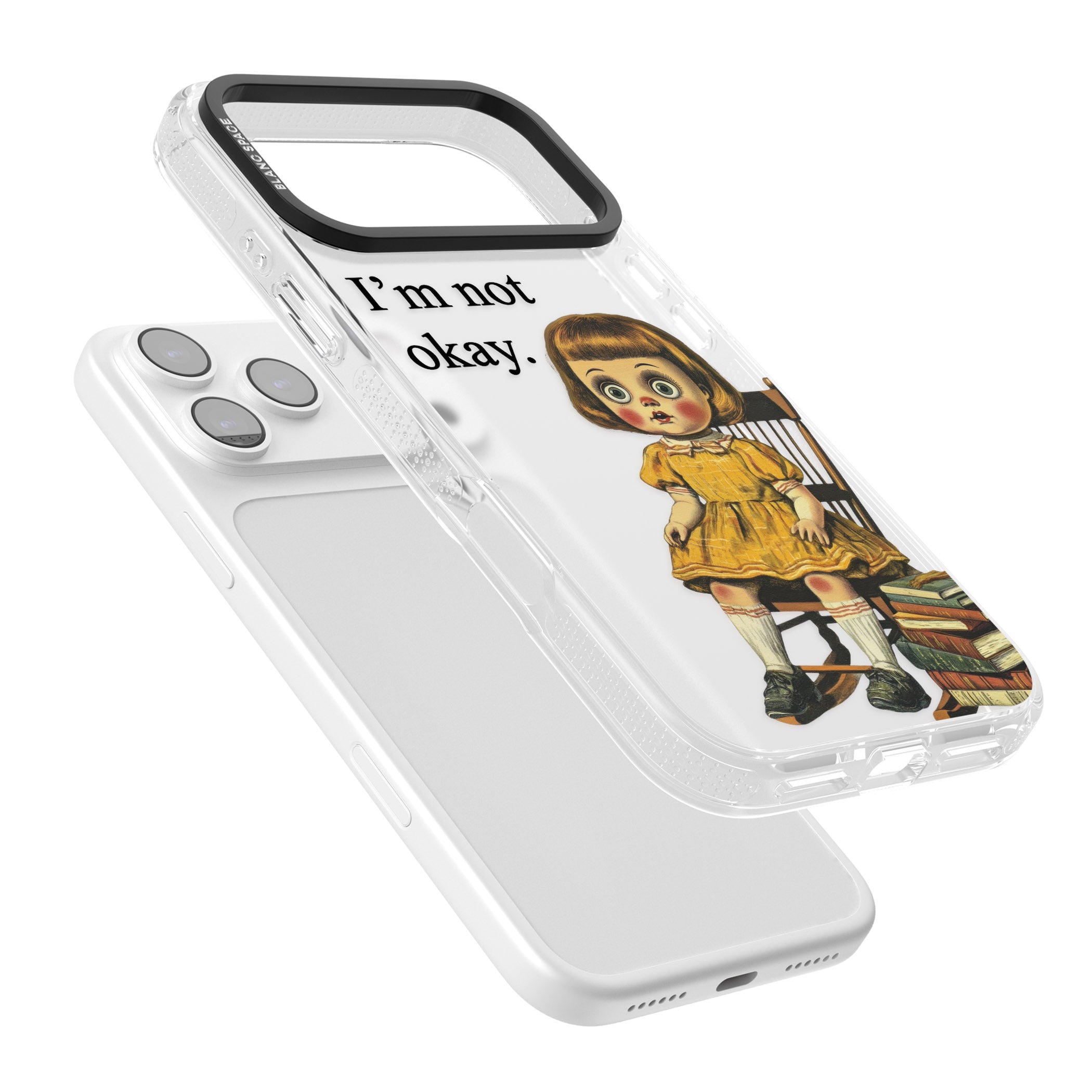 Im Not Okay iPhone 17 Pro Max Impact Air Clear Phone Case Colours