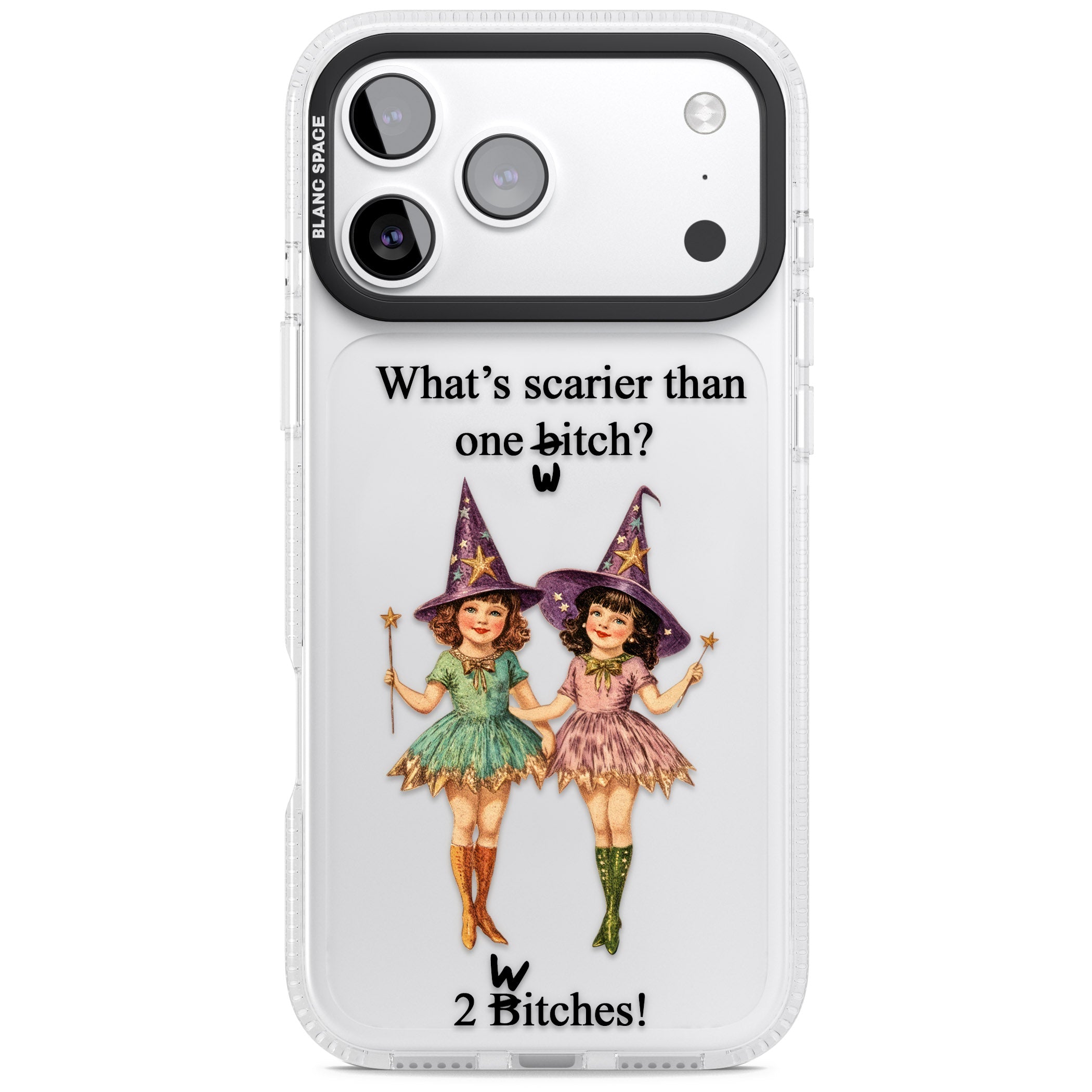 Two Witches iPhone 17 Pro Impact Air Clear Phone Case