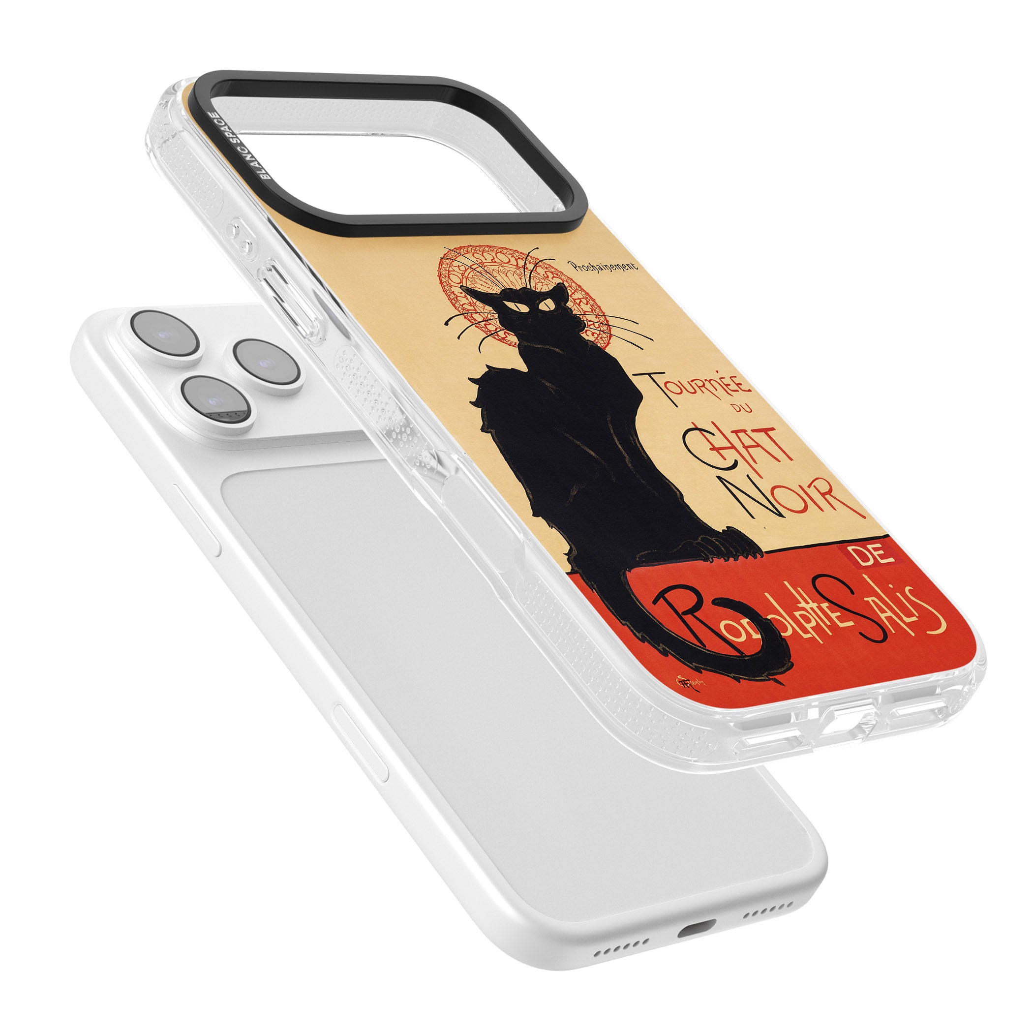 Tournee Du Chat Noir Poster iPhone 17 Pro Max Impact Air Clear Phone Case Colours