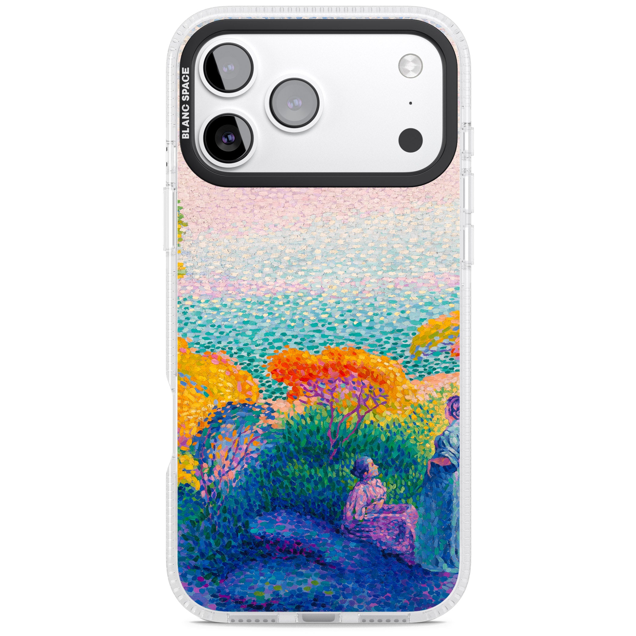 Two Women by the Shore iPhone 17 Pro Impact Air Clear Phone Case