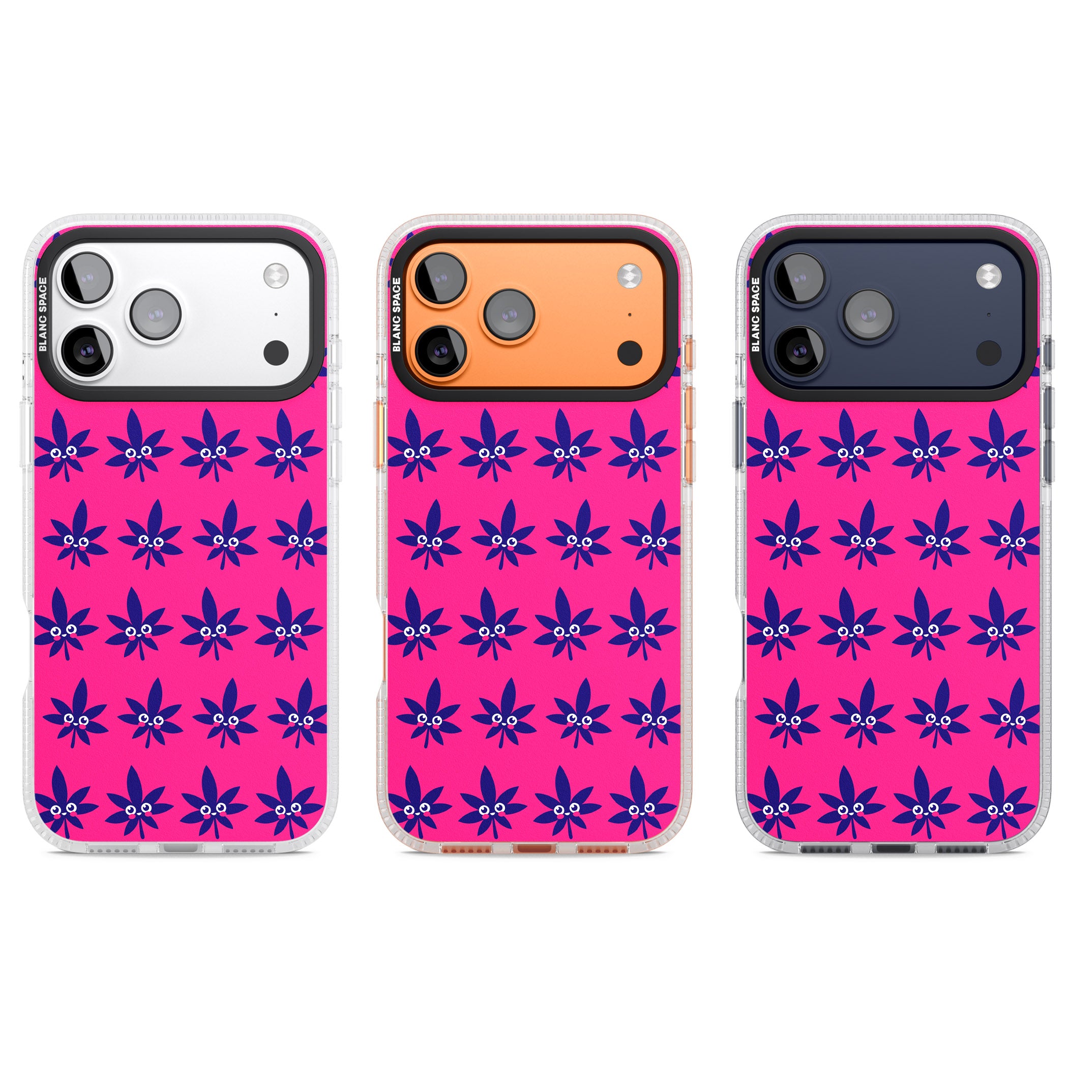 Pink Sativa iPhone 17 Pro Impact Air Clear Phone Case APT Impact Protection