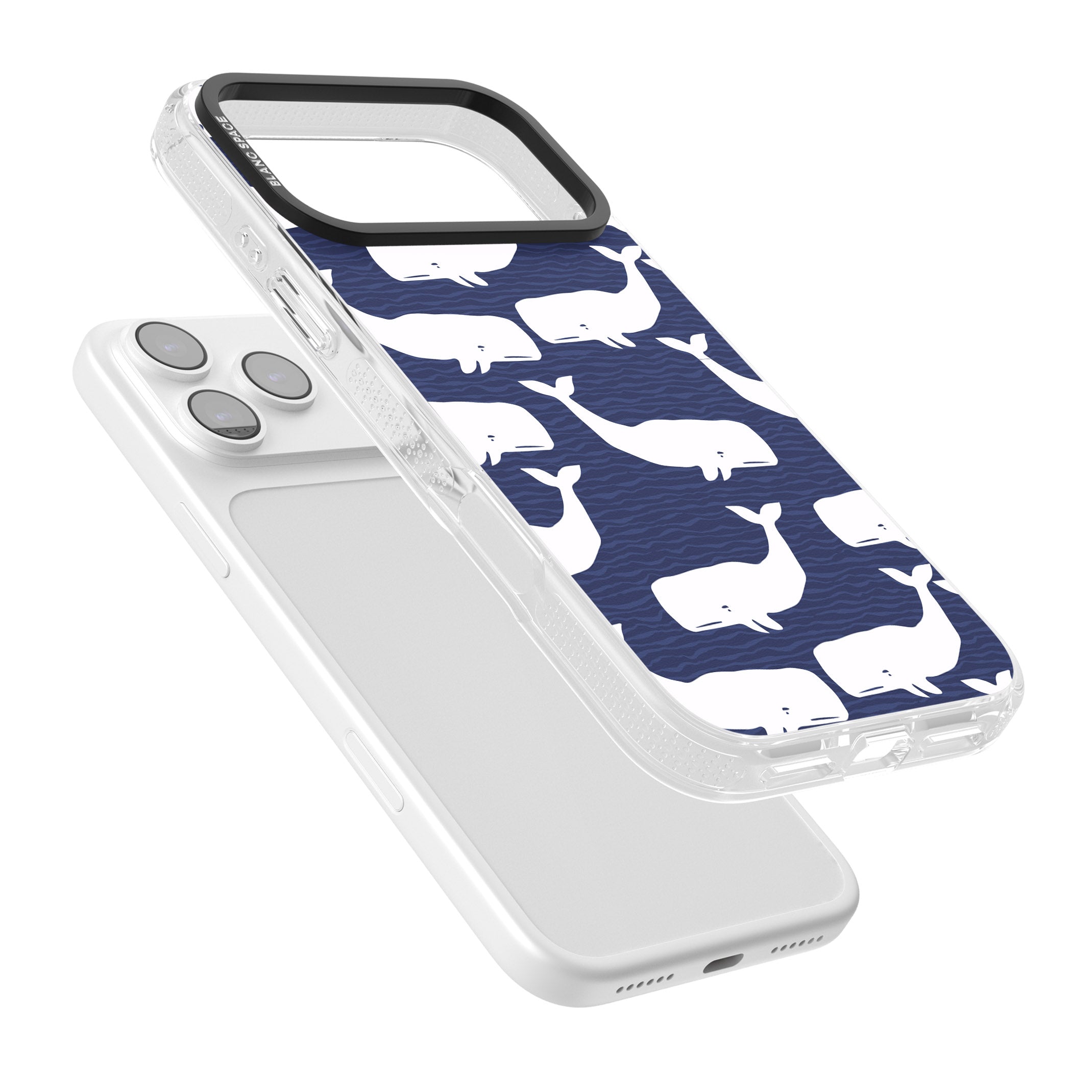 Whale Dreams iPhone 17 Pro Max Impact Air Clear Phone Case Colours