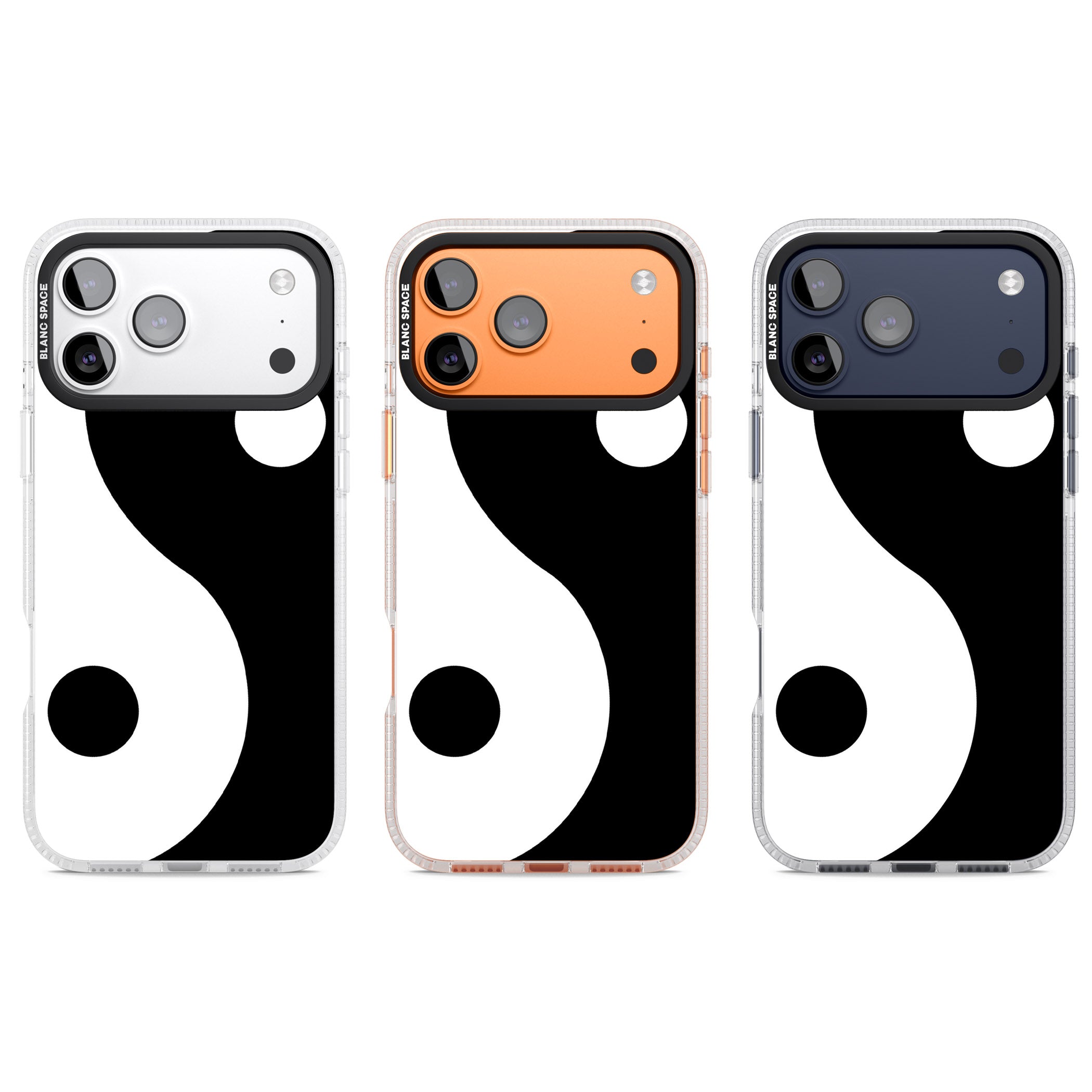 Large Yin Yang iPhone 17 Pro Impact Air Clear Phone Case APT Impact Protection