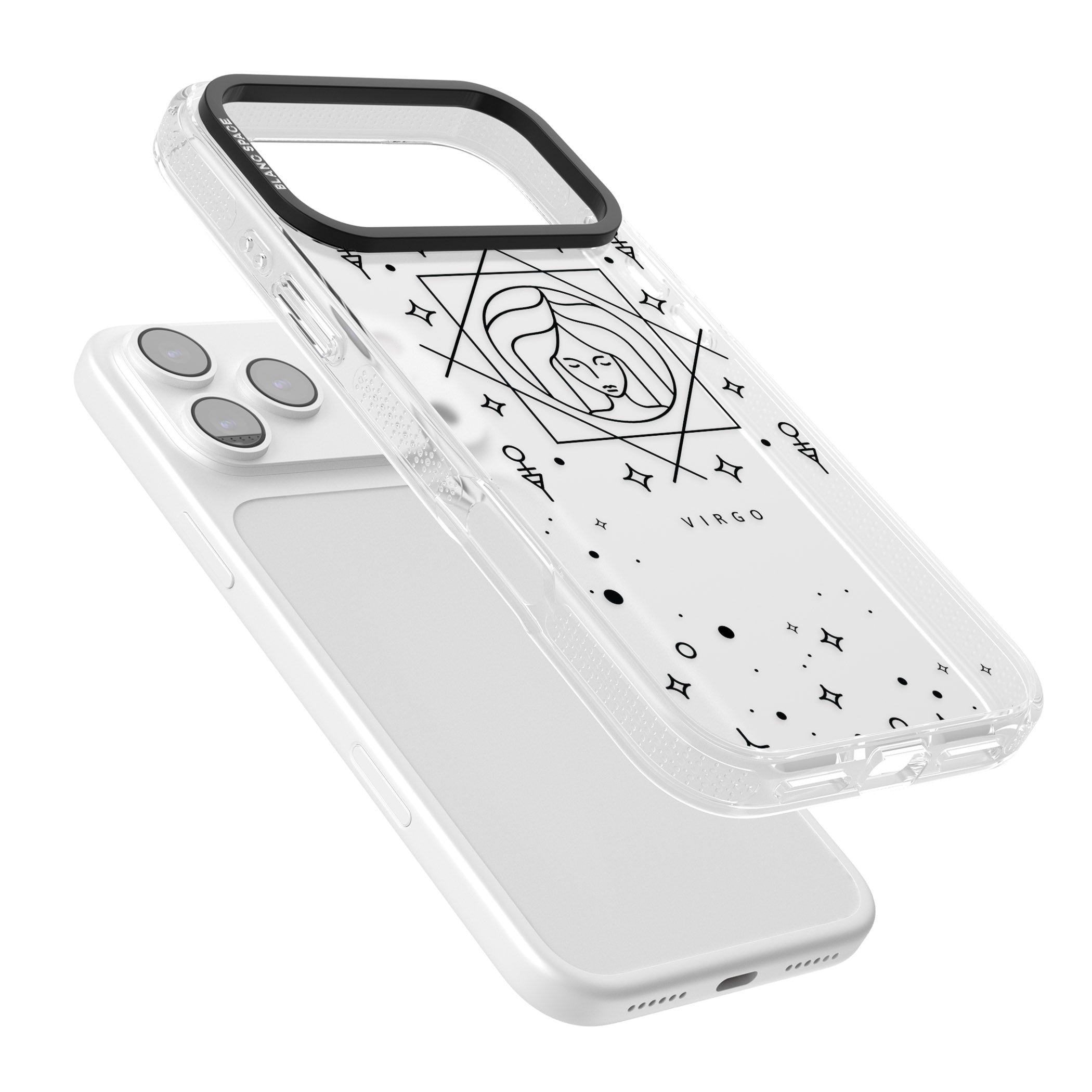 Virgo Emblem iPhone 17 Pro Impact Air Clear Phone Case Colours