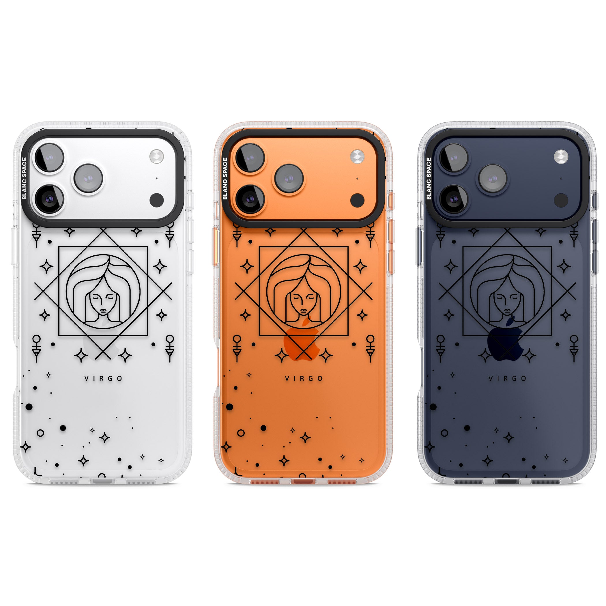 Virgo Emblem iPhone 17 Pro Impact Air Clear Phone Case APT Impact Protection