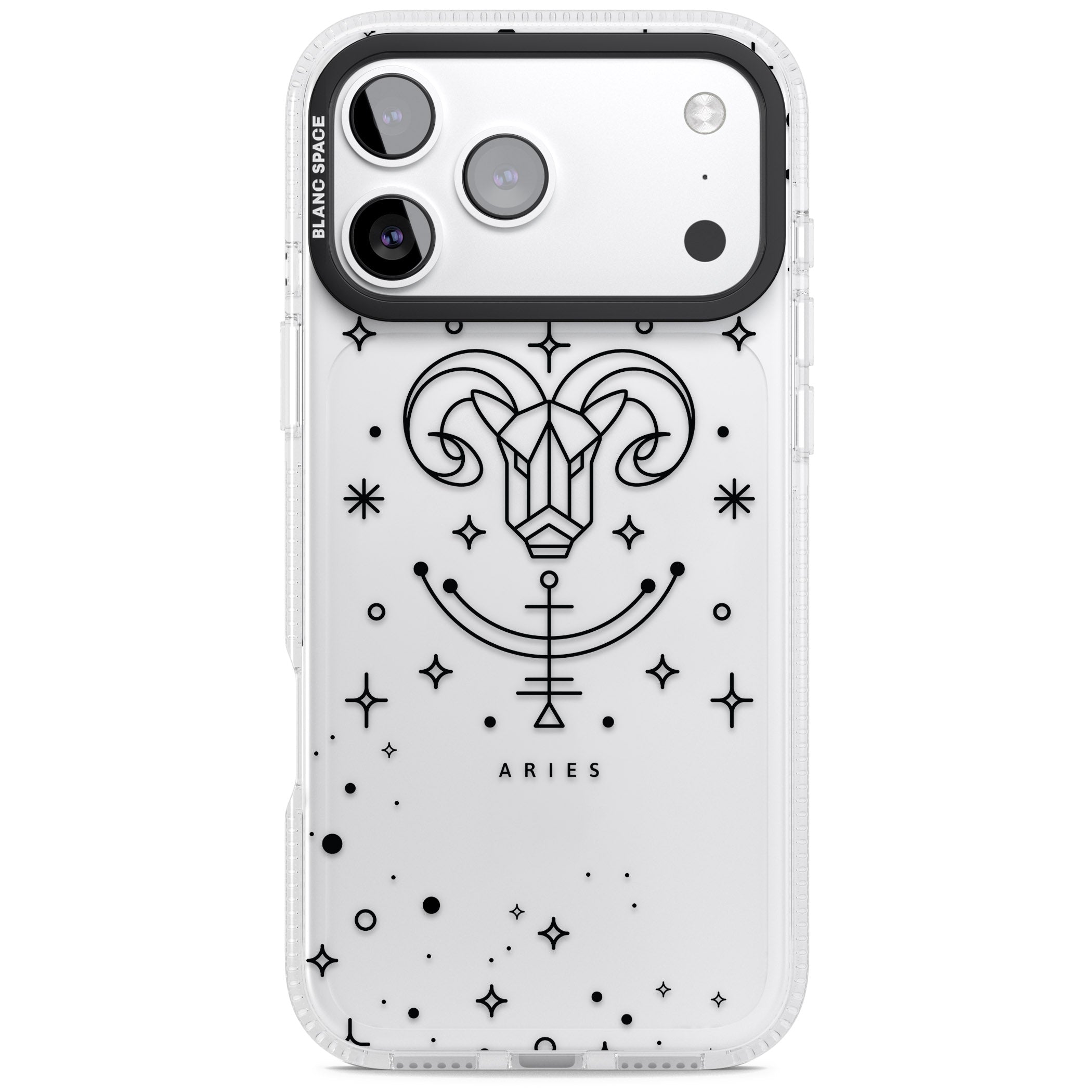 Aries Emblem iPhone 17 Pro Max Impact Air Clear Phone Case