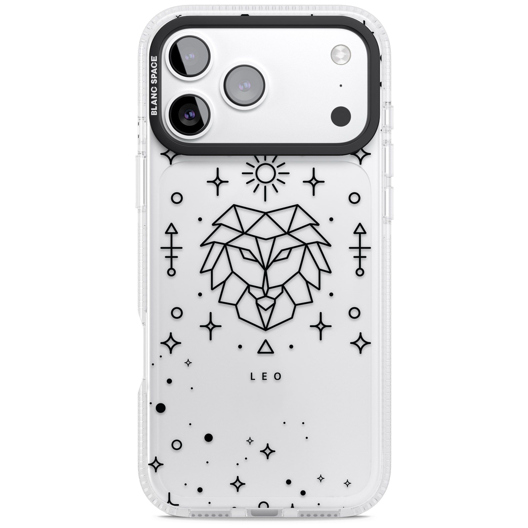 Leo Zodiac iPhone 17 Pro Impact Air Clear Phone Case