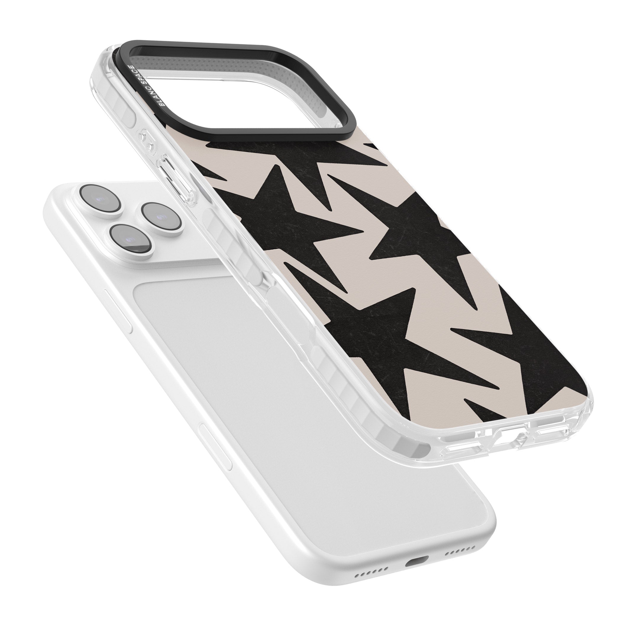 Black Superstars iPhone 17 Pro Max Impact Clear Phone Case Colours
