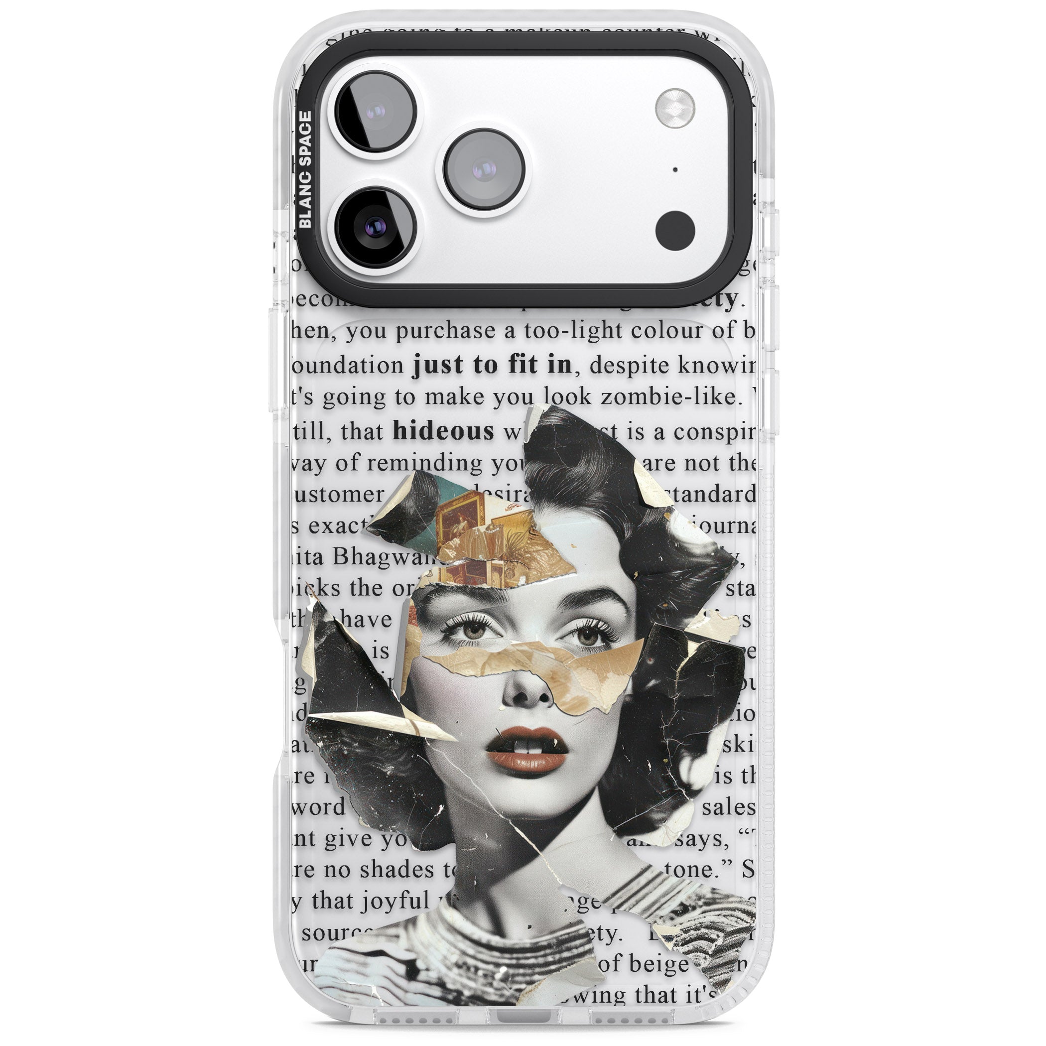Beauty Is Within iPhone 17 Pro Impact Clear Phone Case