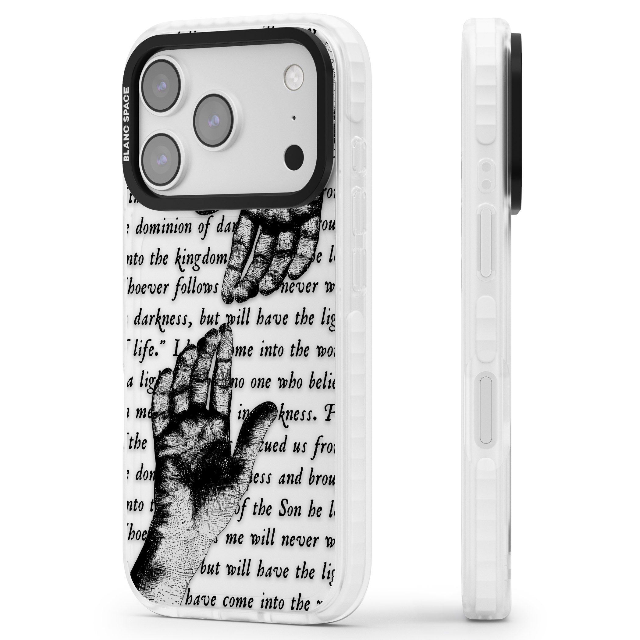 In Touch iPhone 17 Pro Impact Clear Phone Case Side Profile