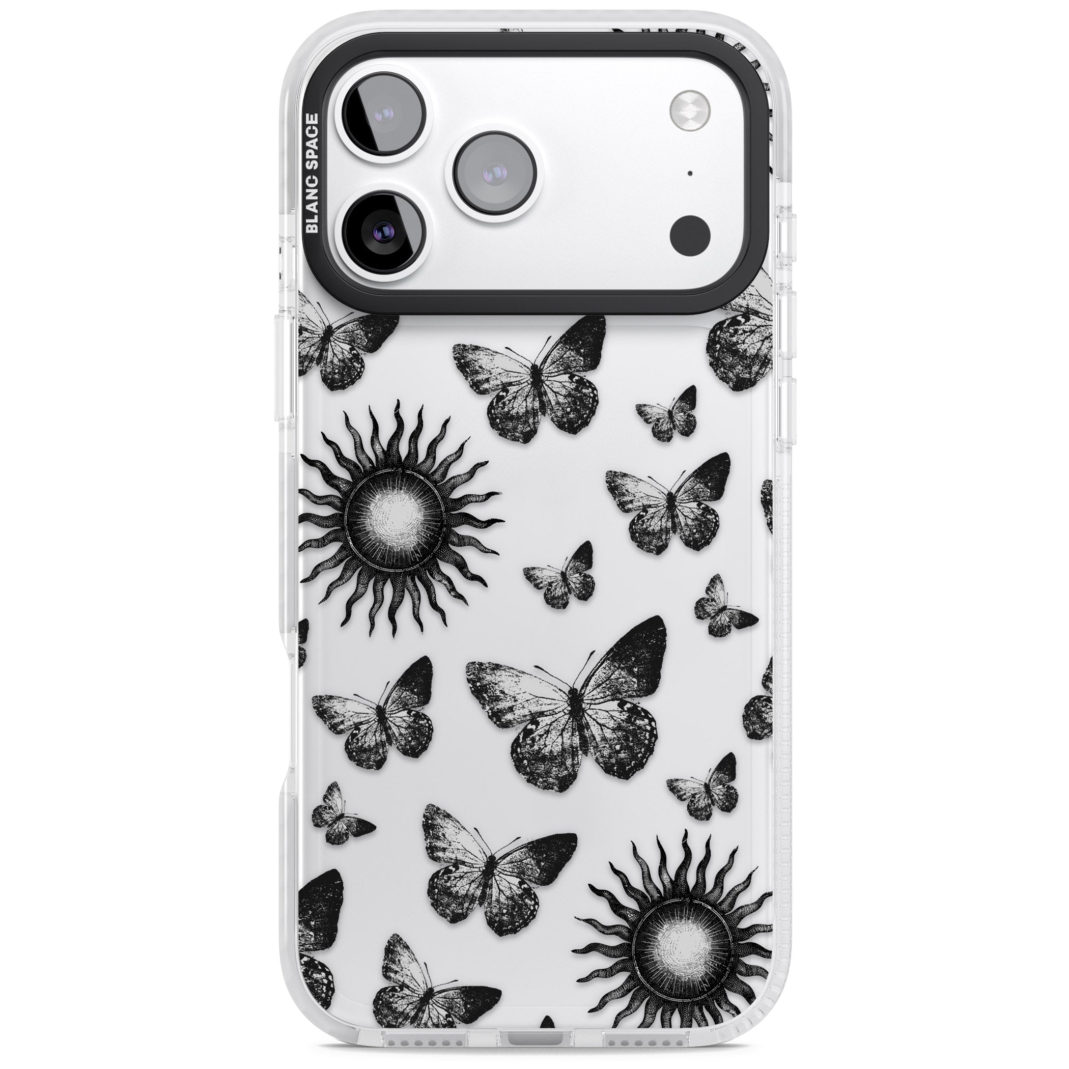 Butterflies Suns iPhone 17 Pro Max Impact Clear Phone Case
