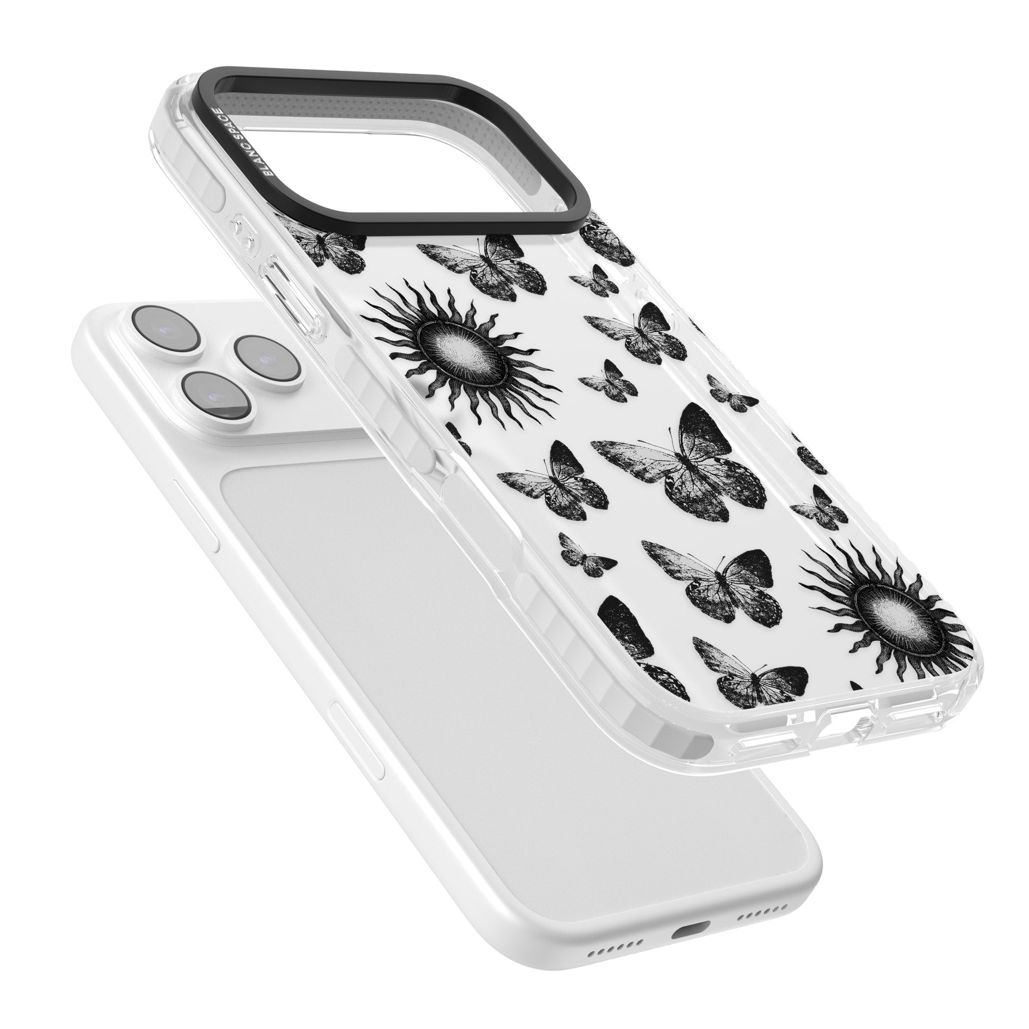 Butterflies Suns iPhone 17 Pro Impact Clear Phone Case Colours