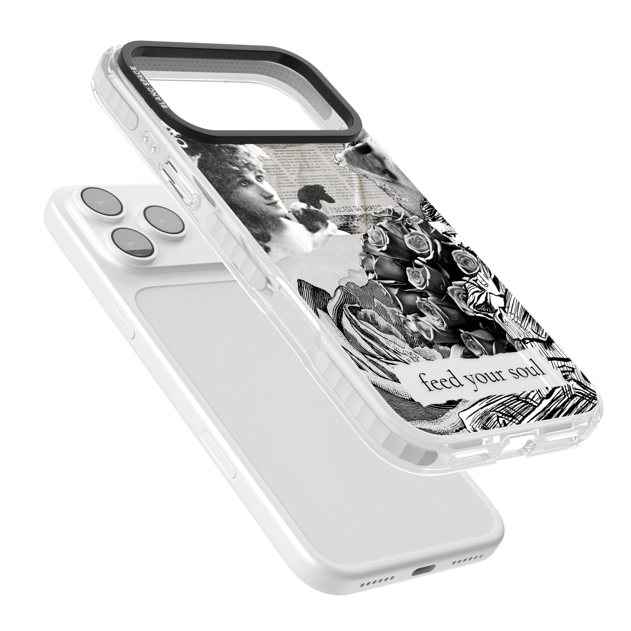 Feed Your Soul iPhone 17 Pro Max Impact Clear Phone Case Colours