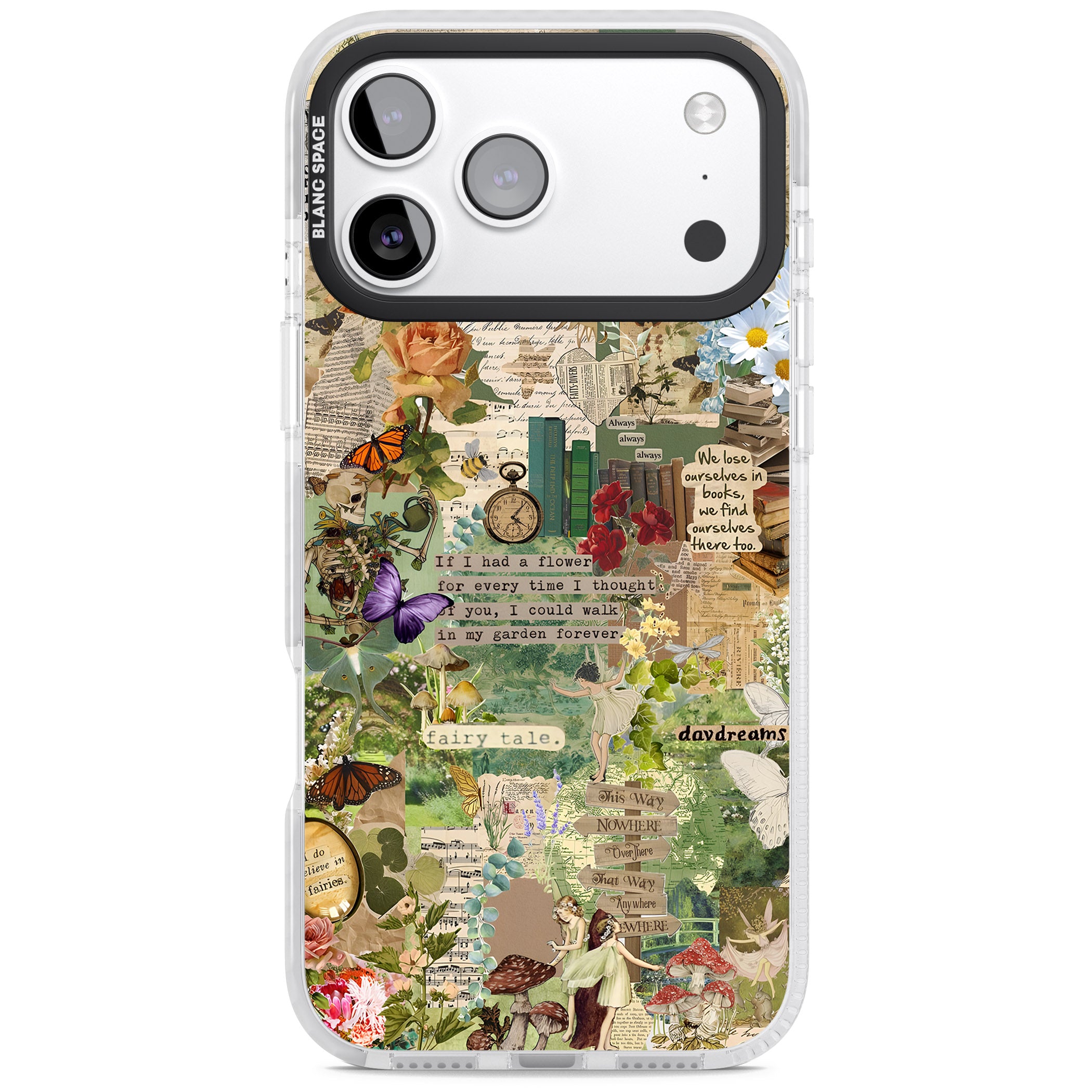 Enchanted Collage iPhone 17 Pro Impact Clear Phone Case