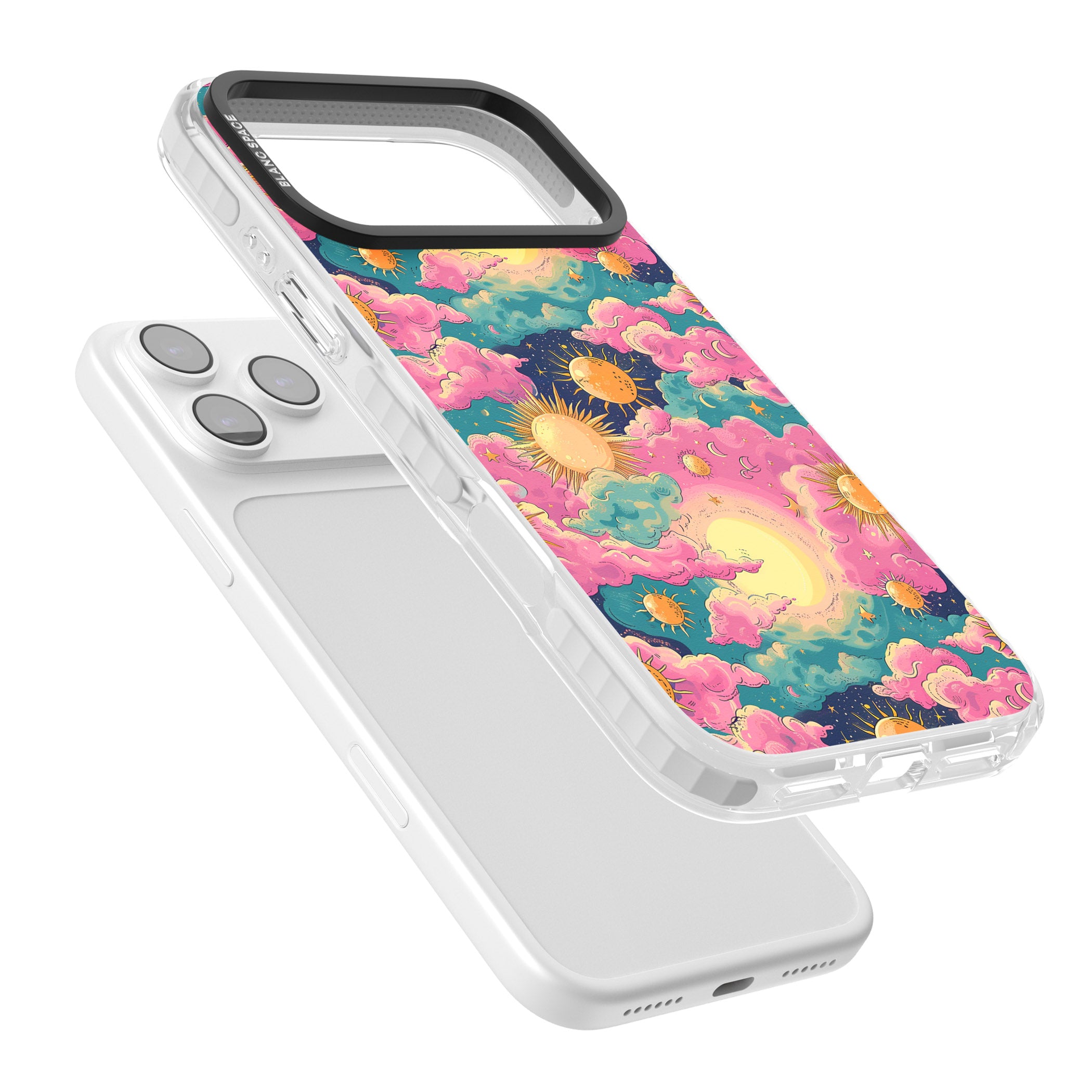 Starlight Clouds iPhone 17 Pro Max Impact Clear Phone Case Colours